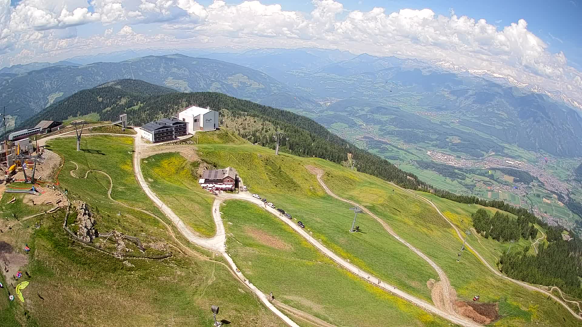 Station de ski Kronplatz sommet | vue sur Brunico