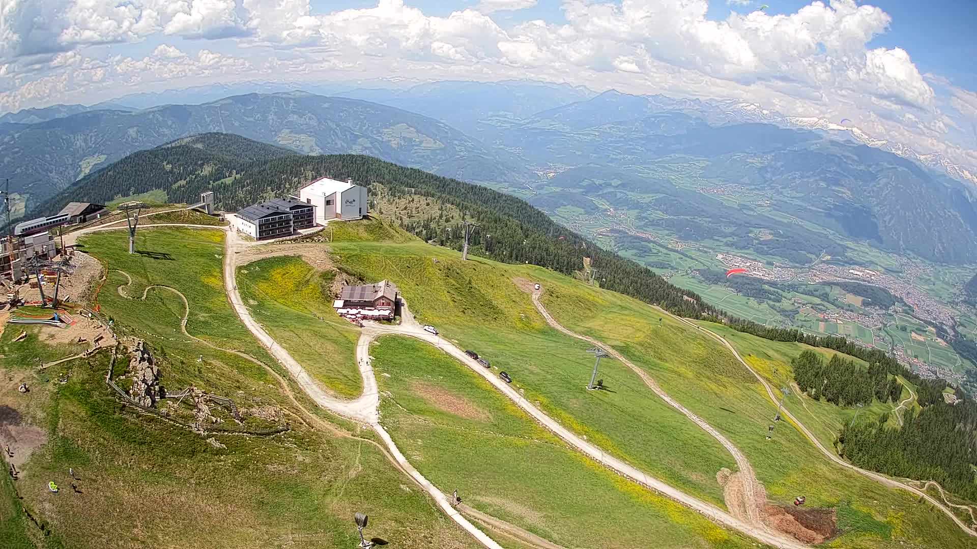 Stazione sciistica di Plan de Corones | vista su Brunico