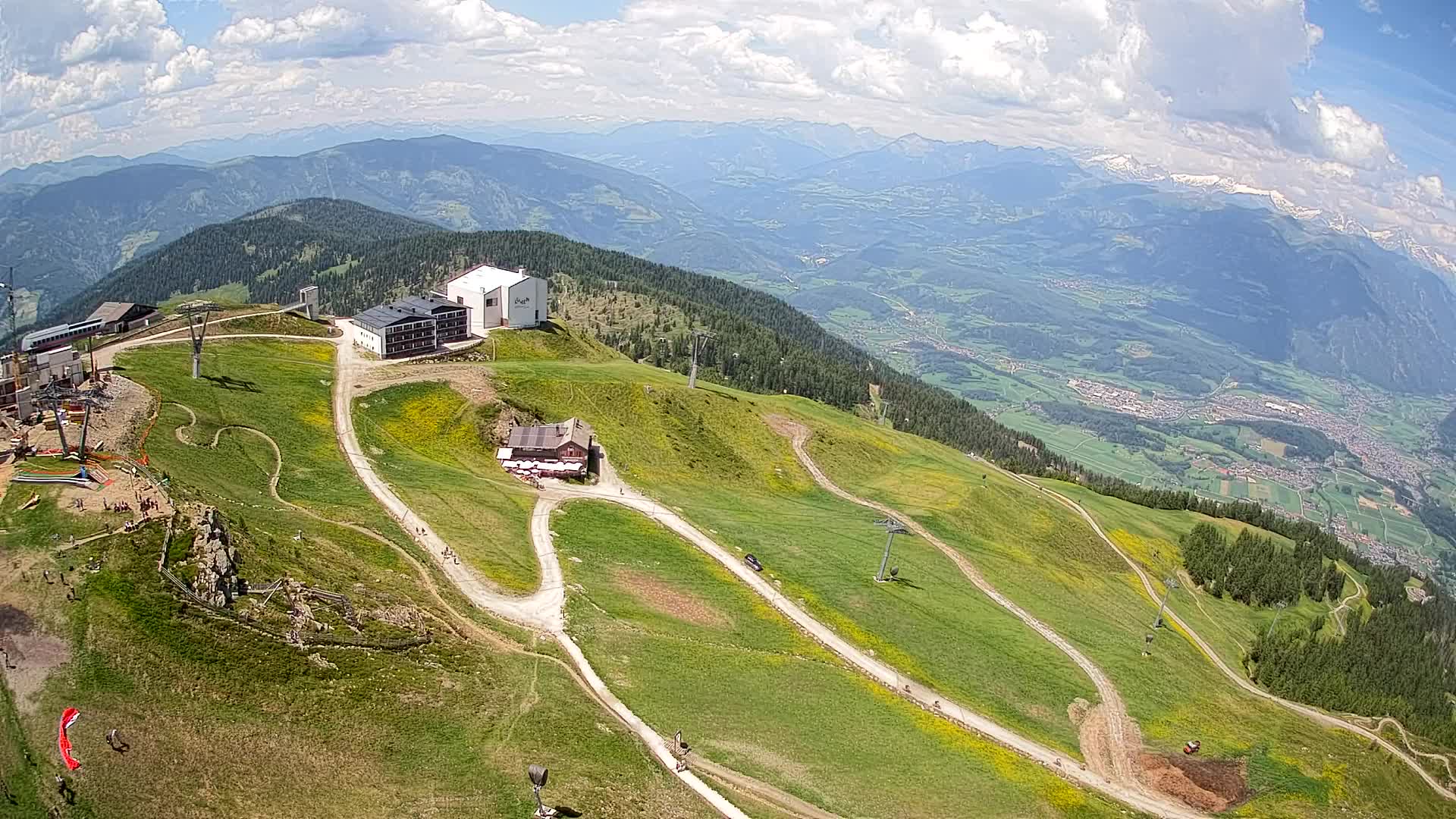 Smučišče Kronplatz – vrh | pogled na Bruneck