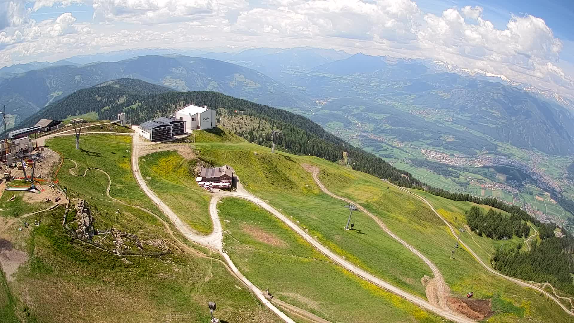 Smučišče Kronplatz – vrh | pogled na Bruneck