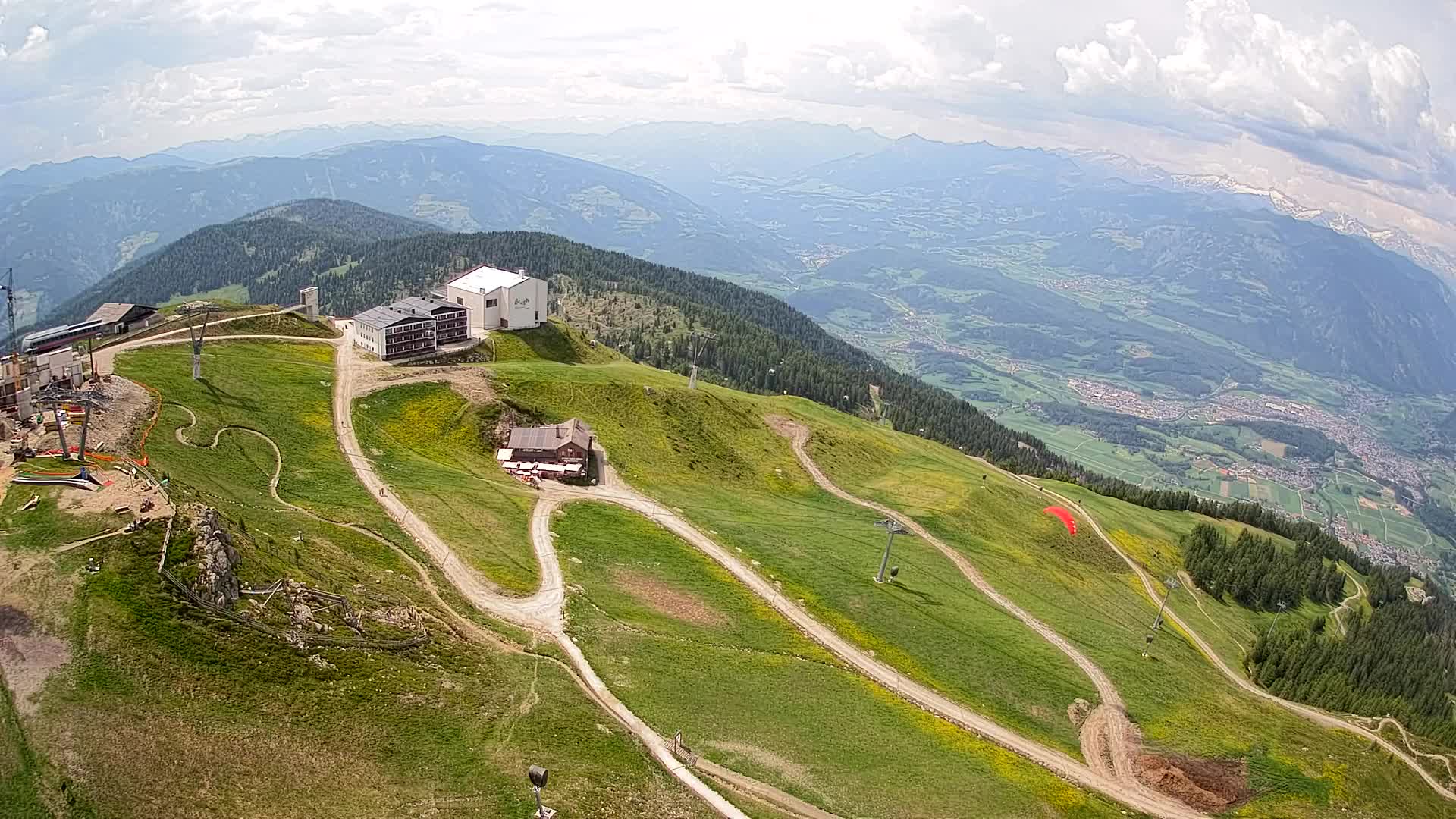 Smučišče Kronplatz – vrh | pogled na Bruneck