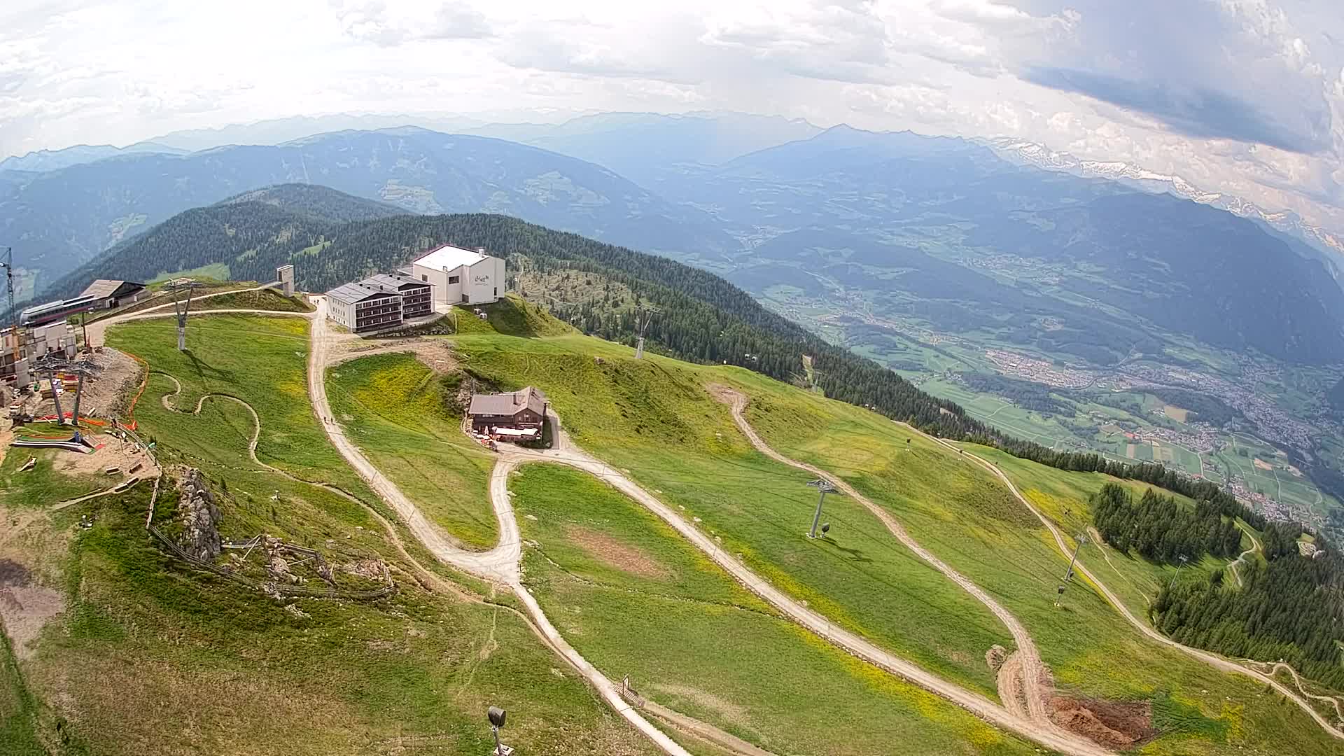 Smučišče Kronplatz – vrh | pogled na Bruneck