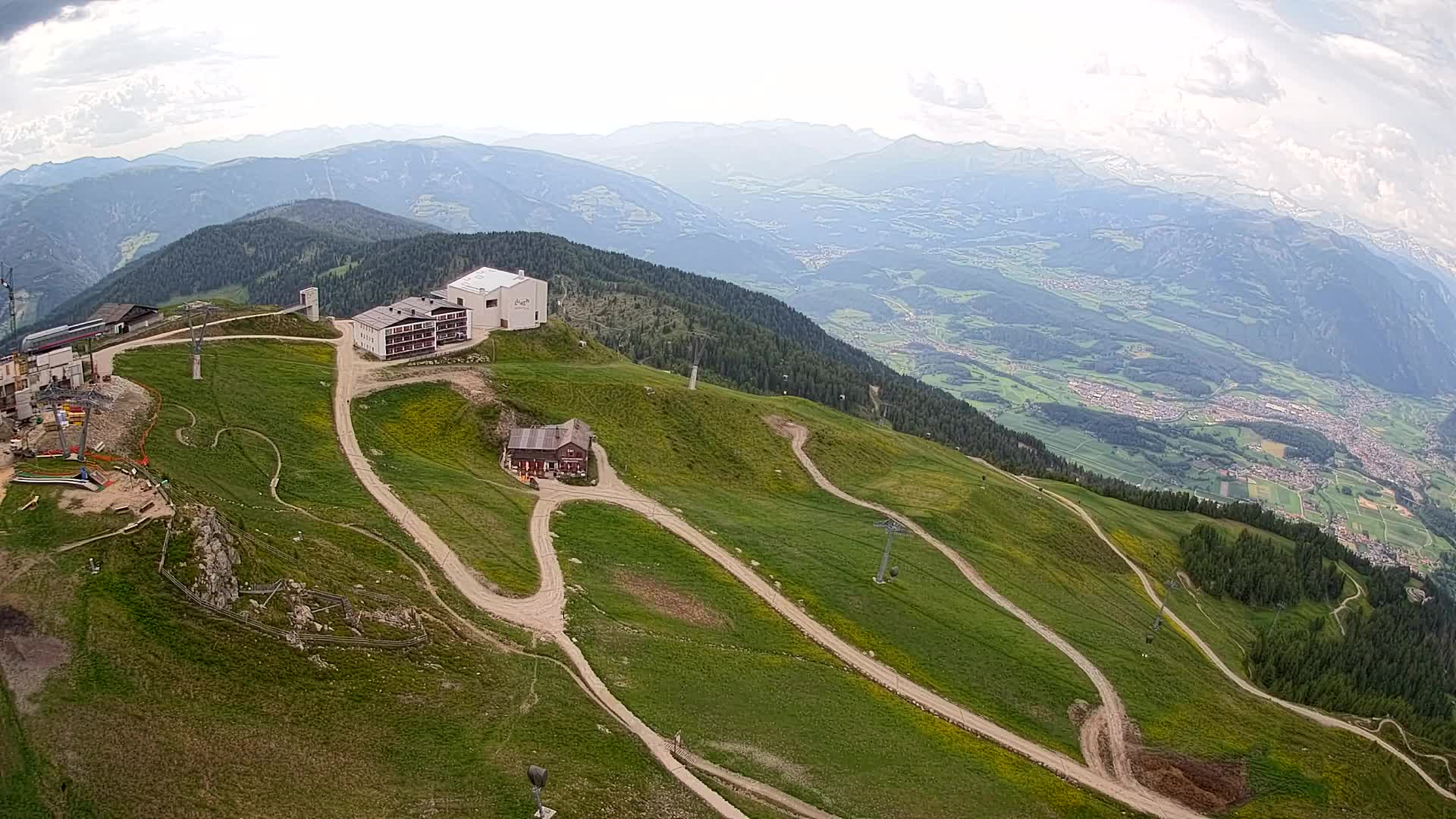 Kronplatz peak Ski resort | view to Bruneck