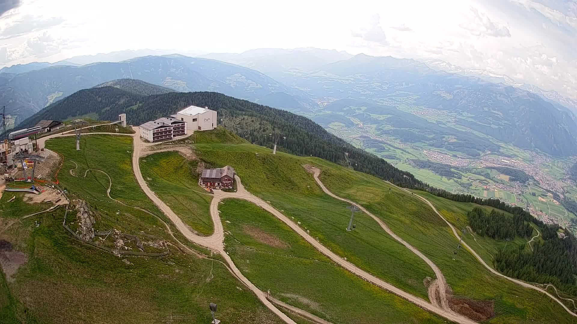 Kronplatz peak Ski resort | view to Bruneck