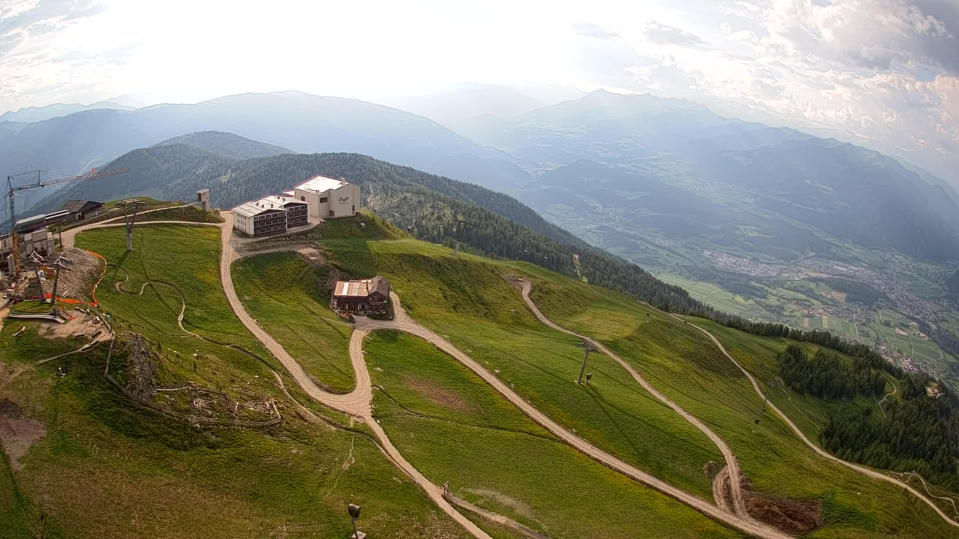 Kronplatz peak Ski resort | view to Bruneck