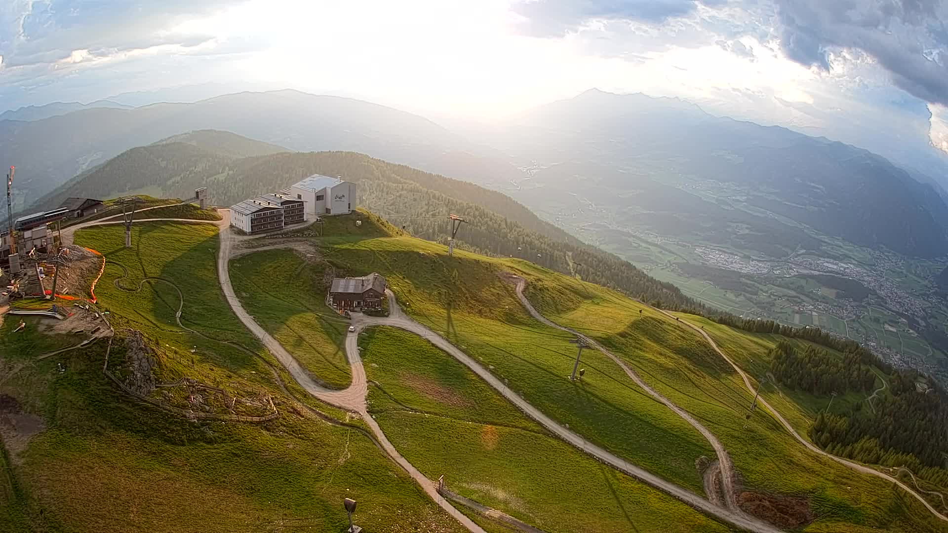 Kronplatz peak Ski resort | view to Bruneck