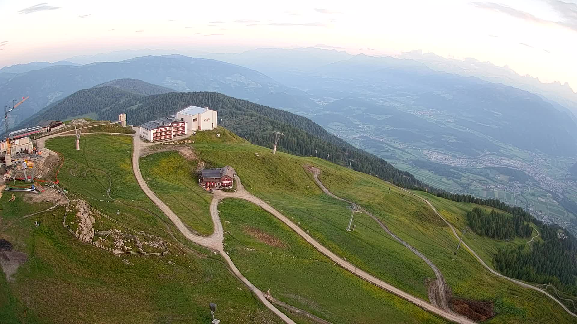 Kronplatz peak Ski resort | view to Bruneck