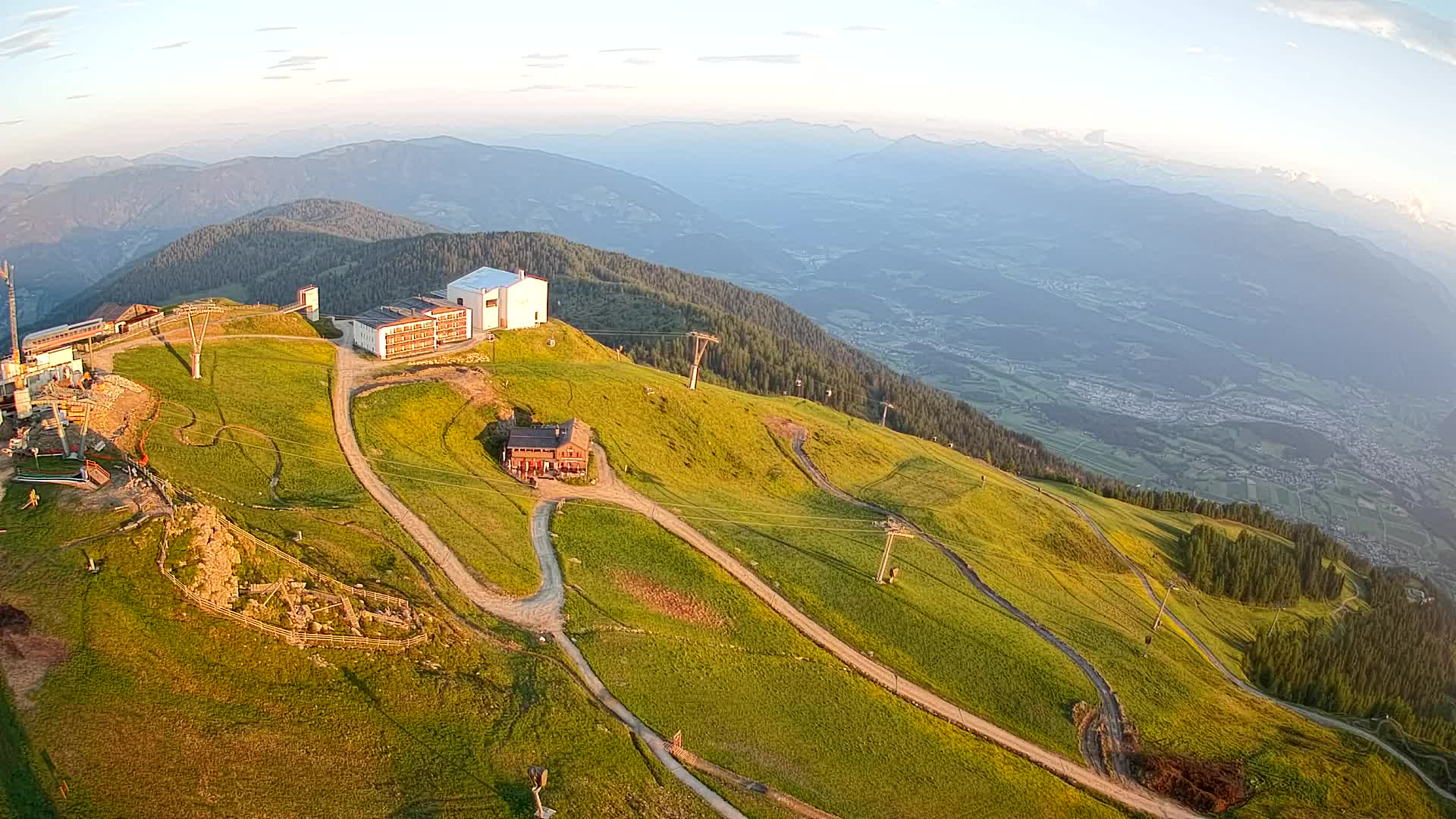 Kronplatz peak Ski resort | view to Bruneck