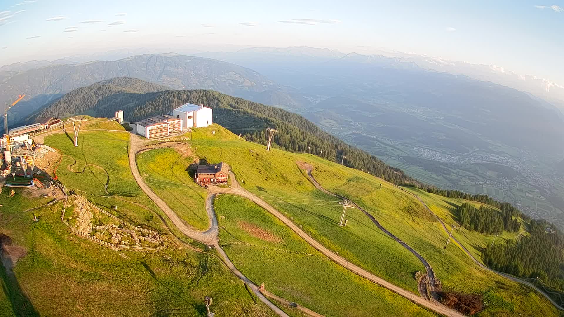 Kronplatz peak Ski resort | view to Bruneck