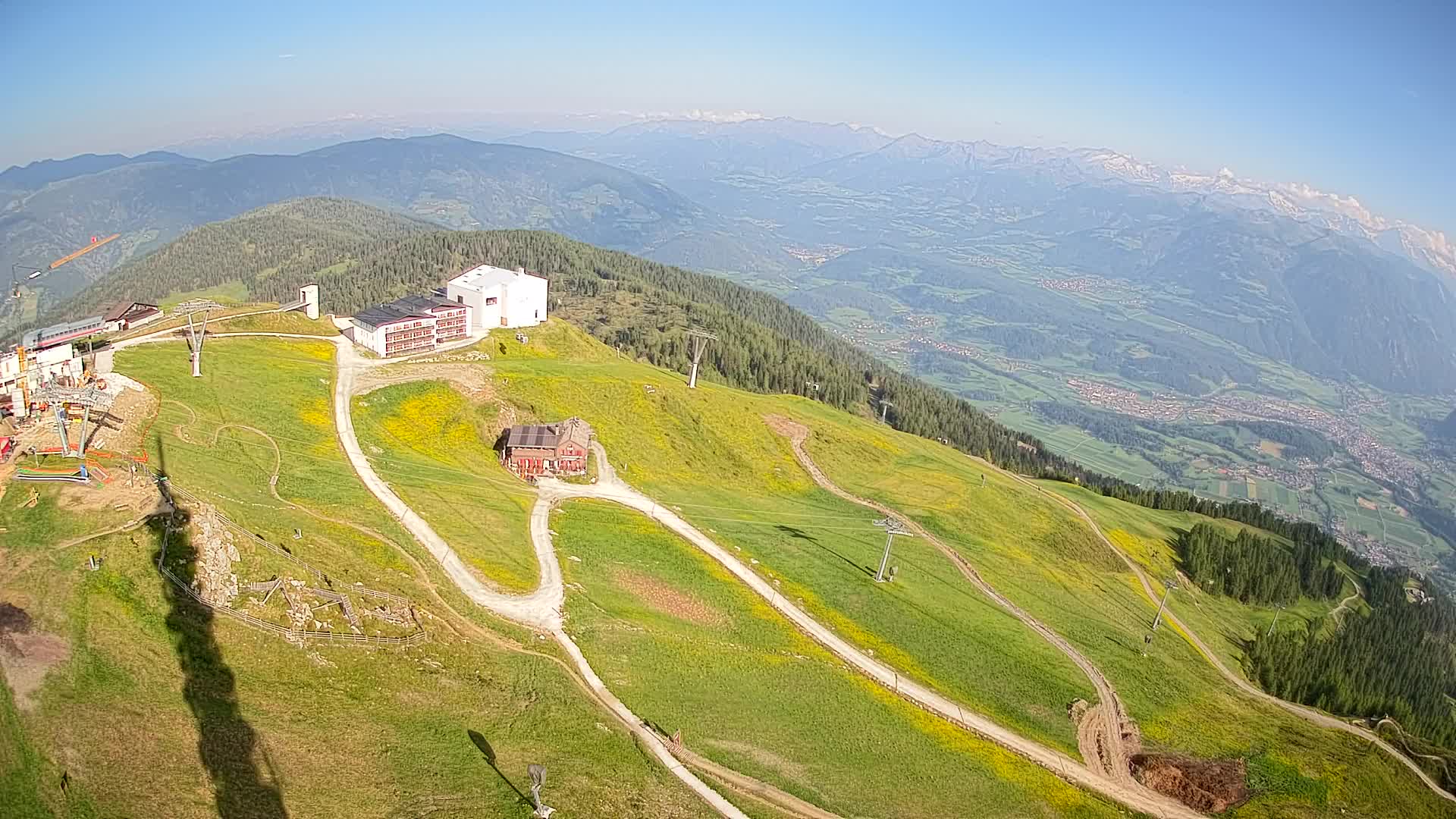 Kronplatz peak Ski resort | view to Bruneck
