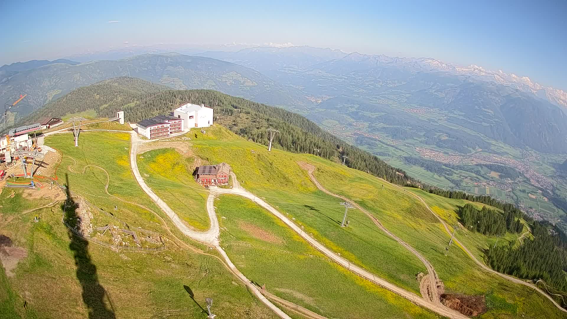 Kronplatz peak Ski resort | view to Bruneck