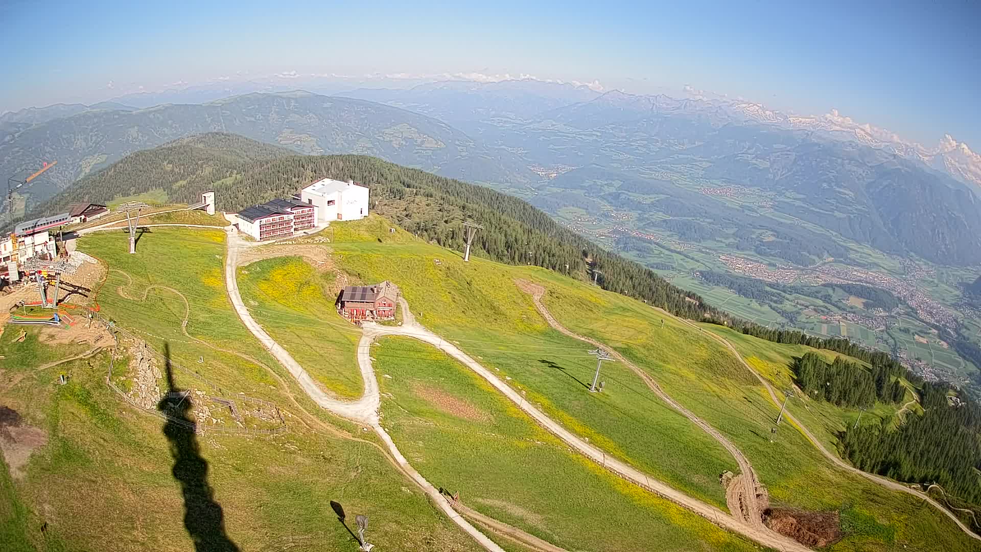 Station de ski Kronplatz sommet | vue sur Brunico