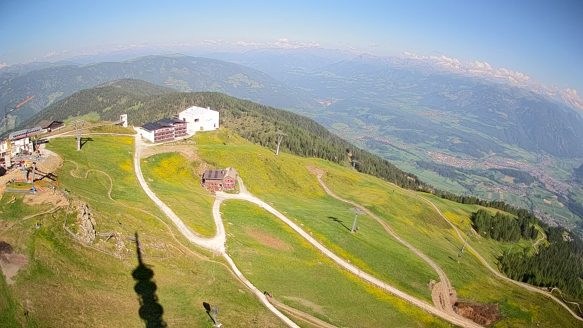 Skigebiet Kronplatz Gipfel | Blick auf Bruneck