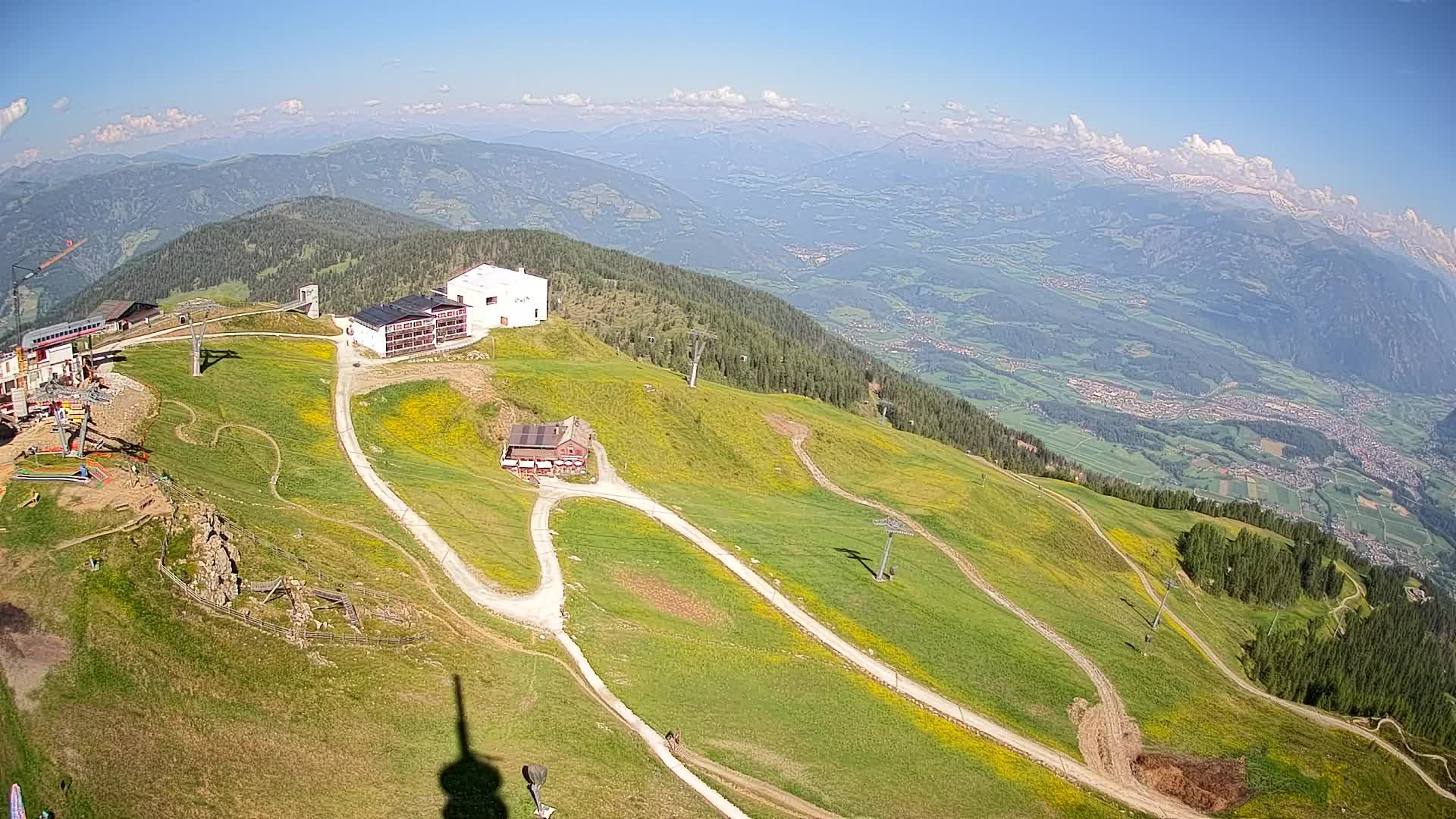 Station de ski Kronplatz sommet | vue sur Brunico