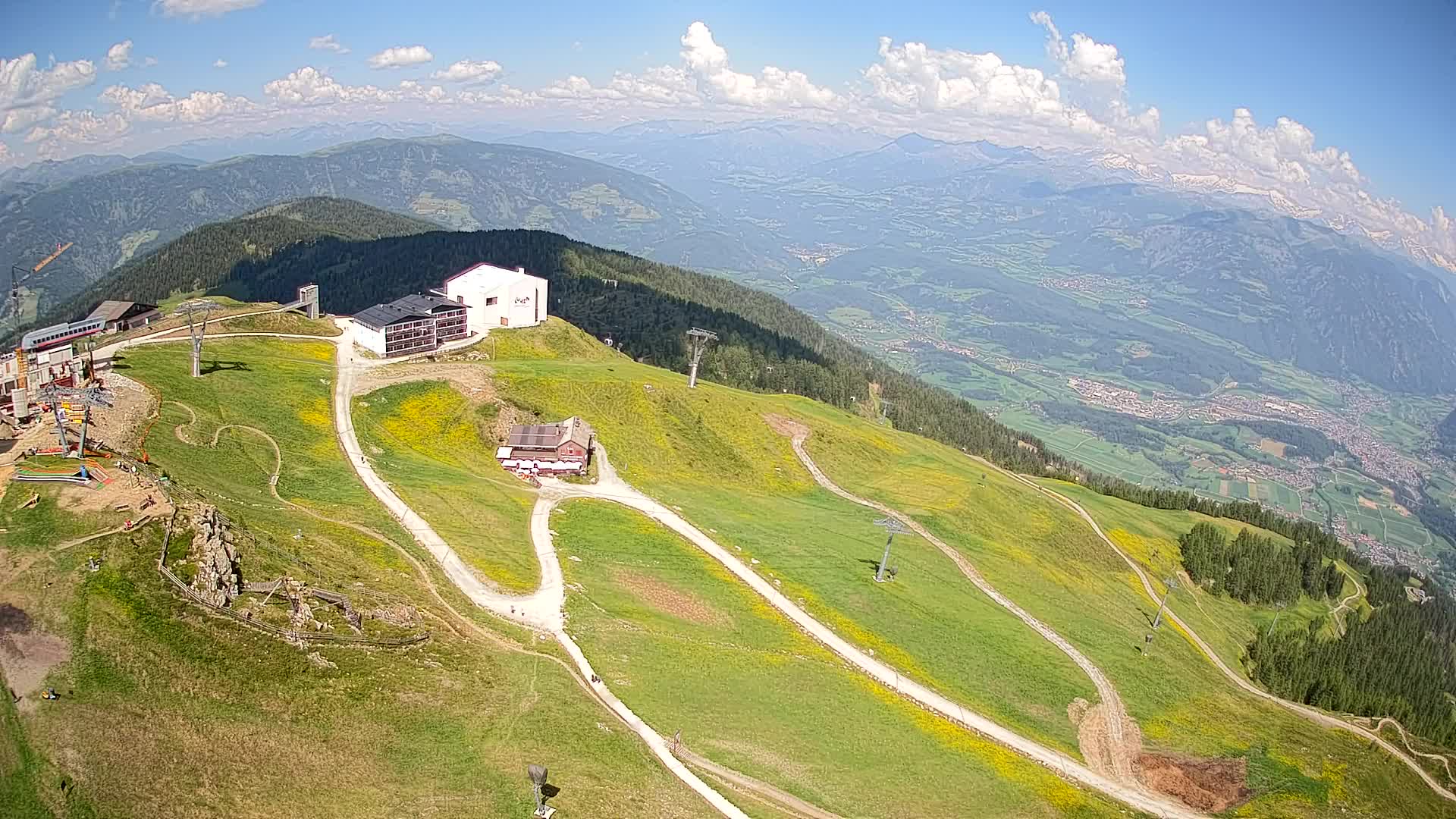Kronplatz peak Ski resort | view to Bruneck