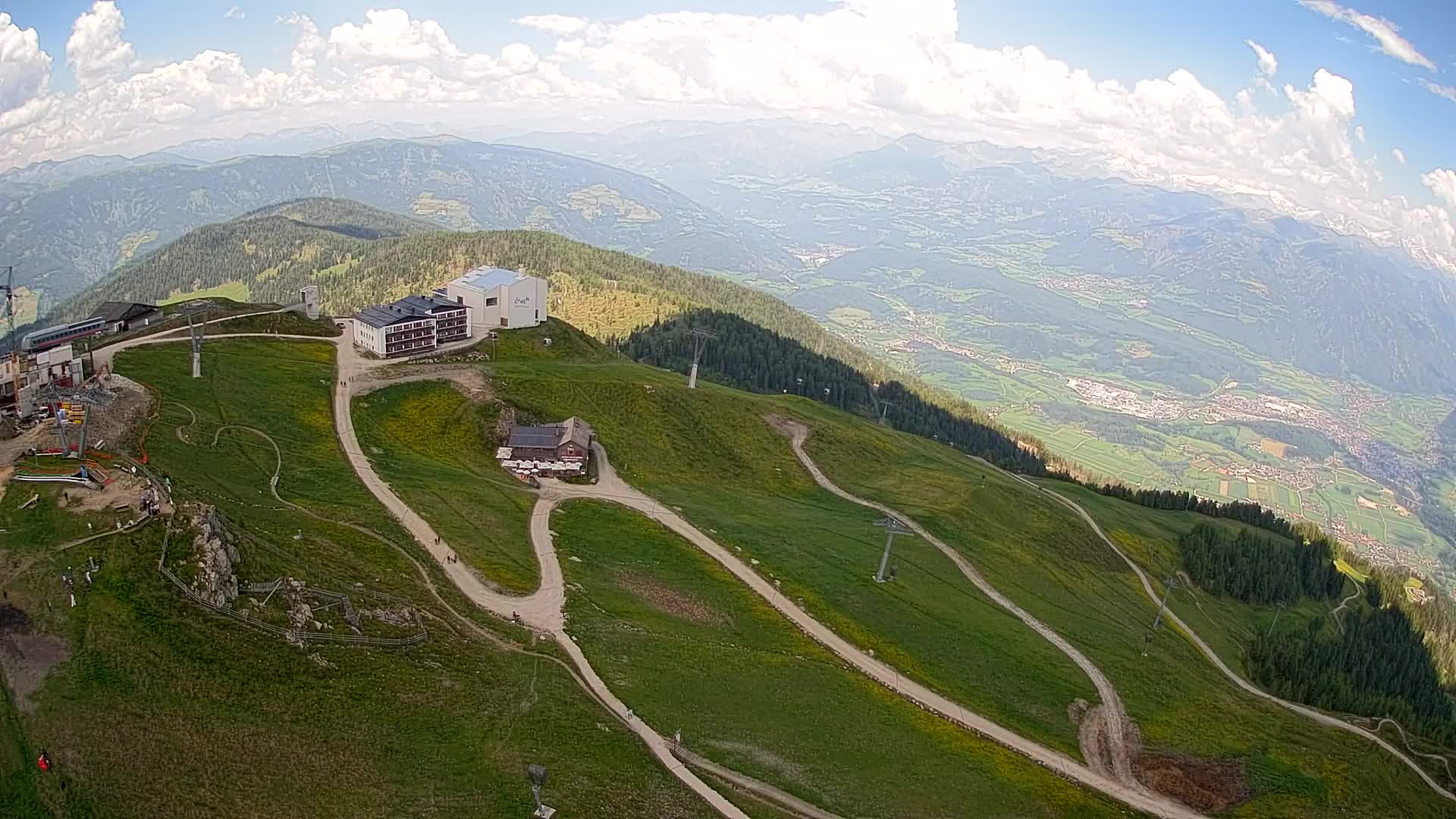 Stazione sciistica di Plan de Corones | vista su Brunico