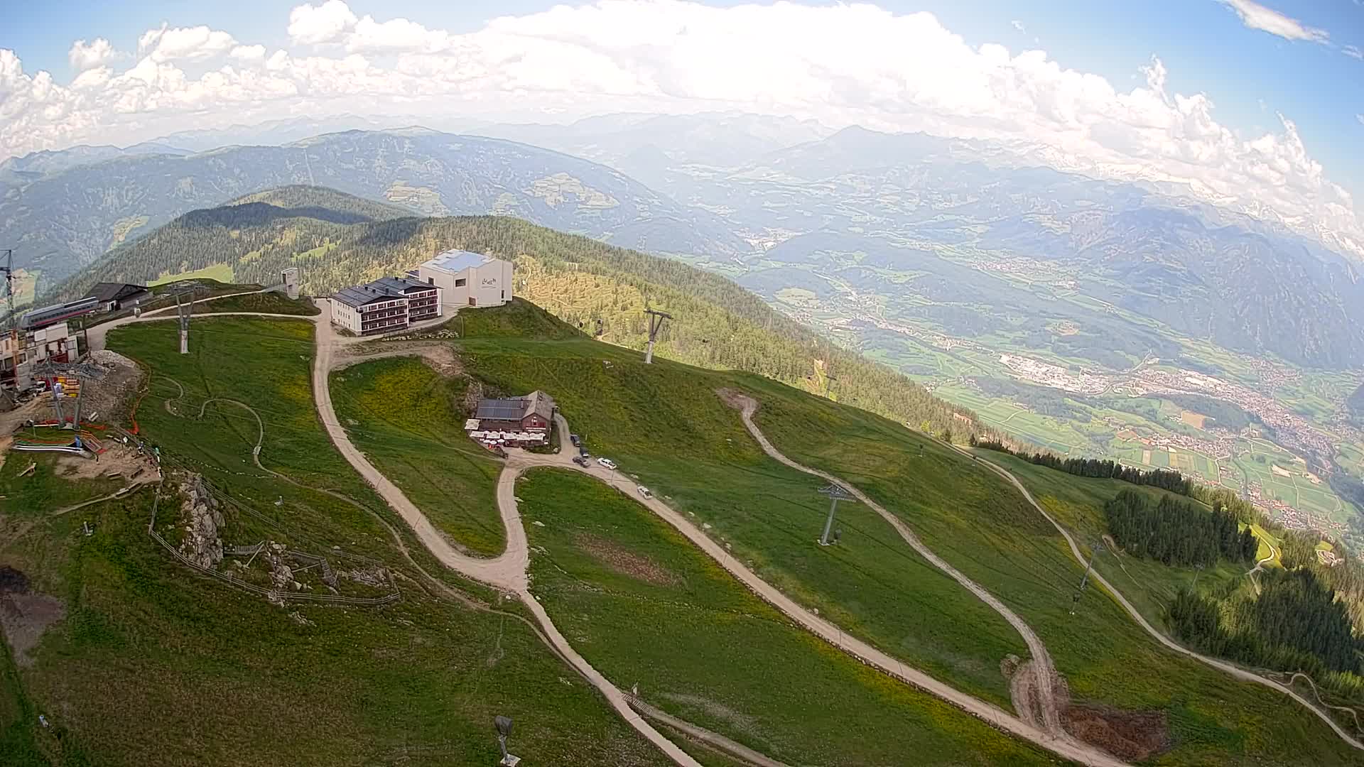 Kronplatz peak Ski resort | view to Bruneck