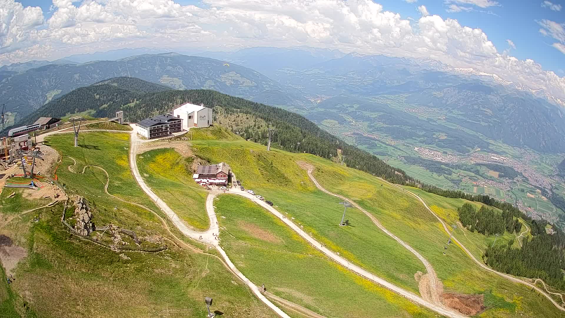 Smučišče Kronplatz – vrh | pogled na Bruneck