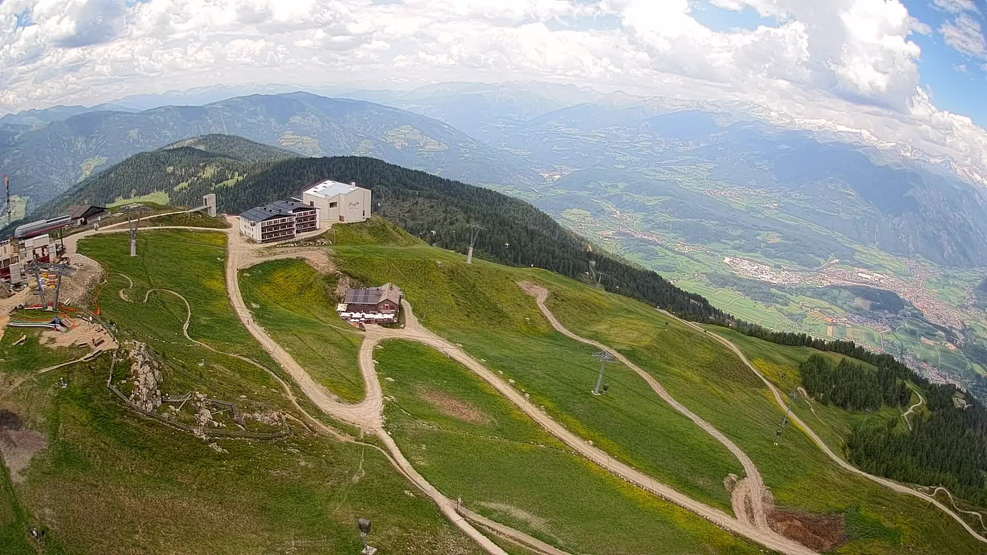 Kronplatz peak Ski resort | view to Bruneck