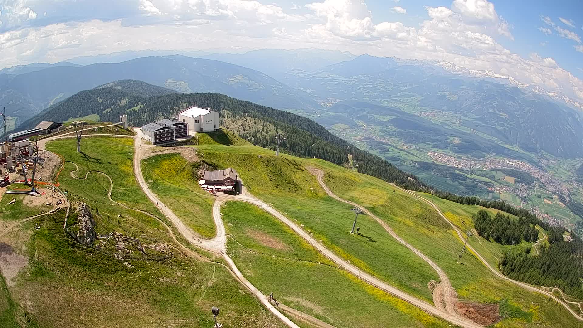 Kronplatz peak Ski resort | view to Bruneck