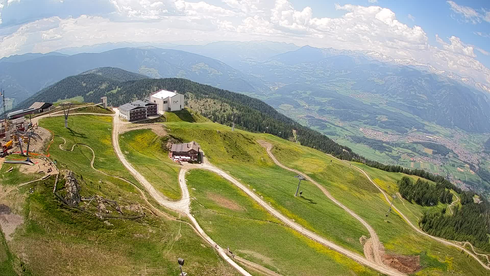 Kronplatz peak Ski resort | view to Bruneck