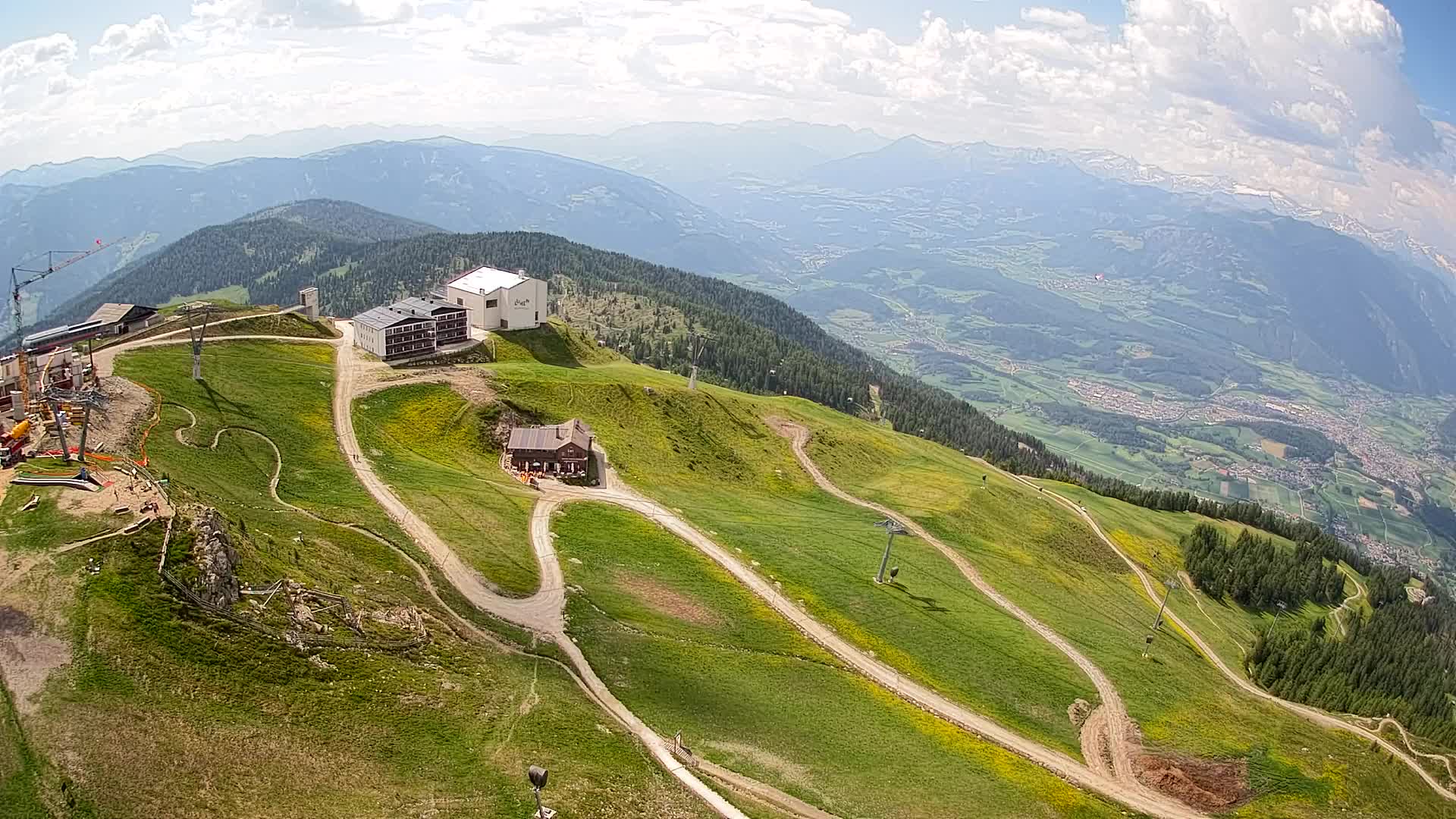 Kronplatz peak Ski resort | view to Bruneck