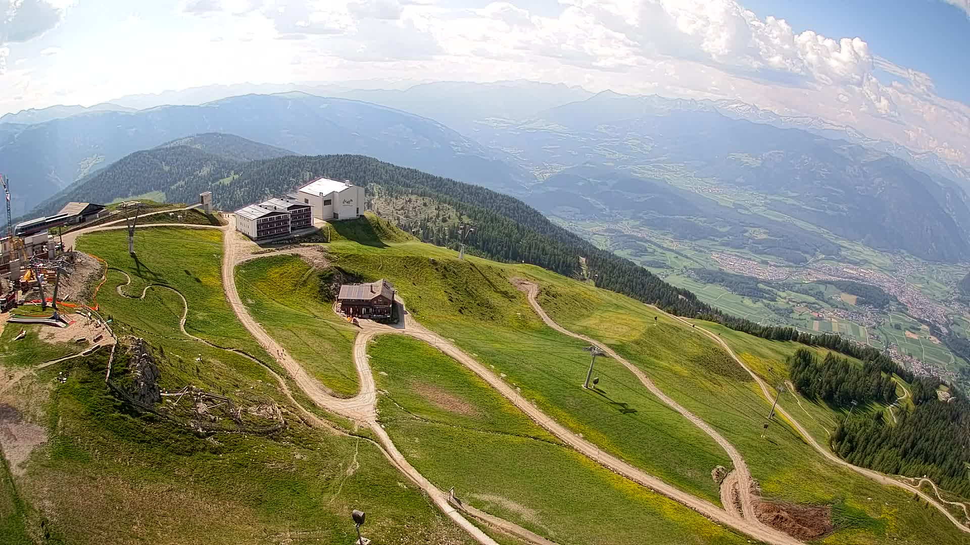 Kronplatz peak Ski resort | view to Bruneck