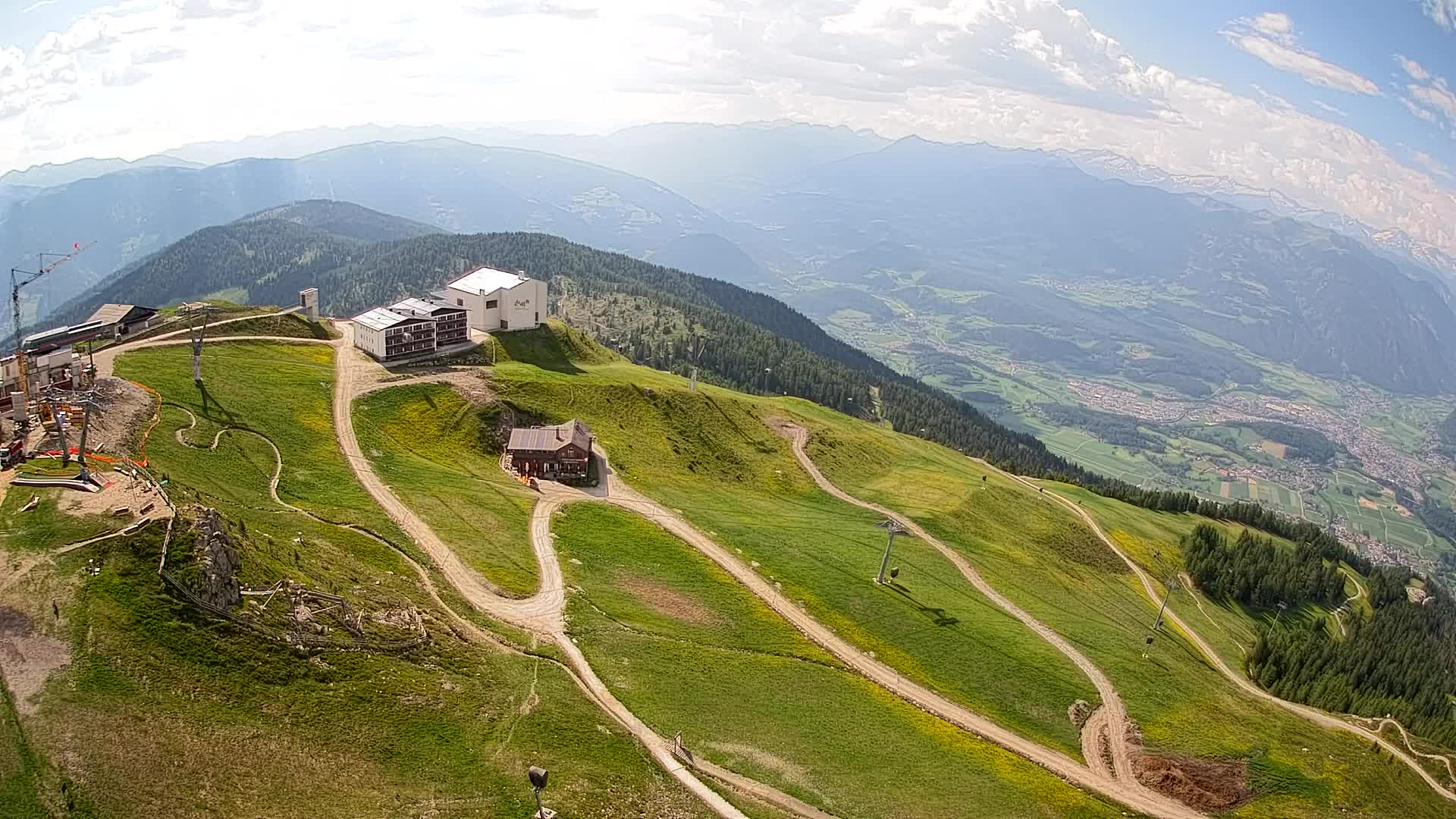 Stazione sciistica di Plan de Corones | vista su Brunico