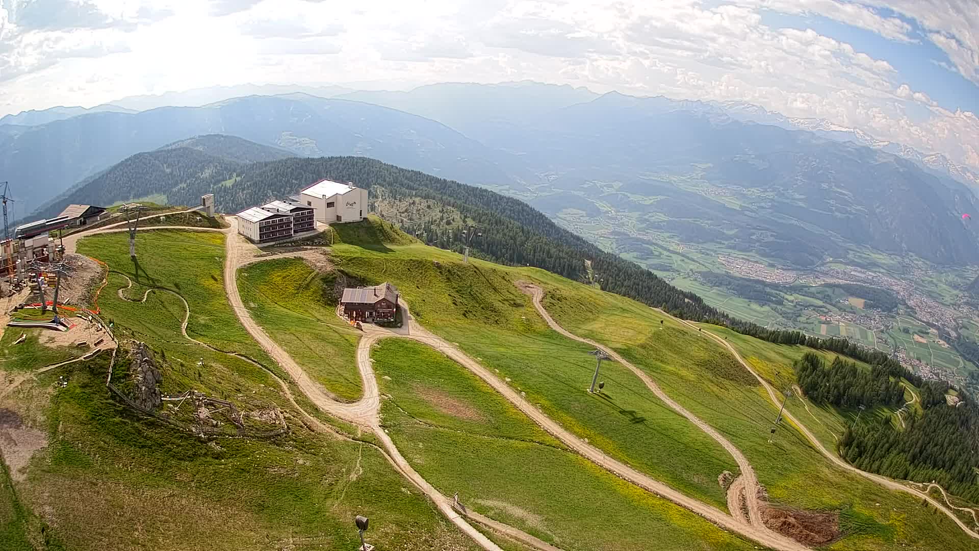 Kronplatz peak Ski resort | view to Bruneck