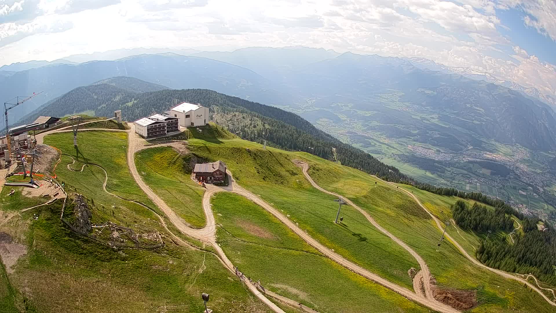 Kronplatz peak Ski resort | view to Bruneck