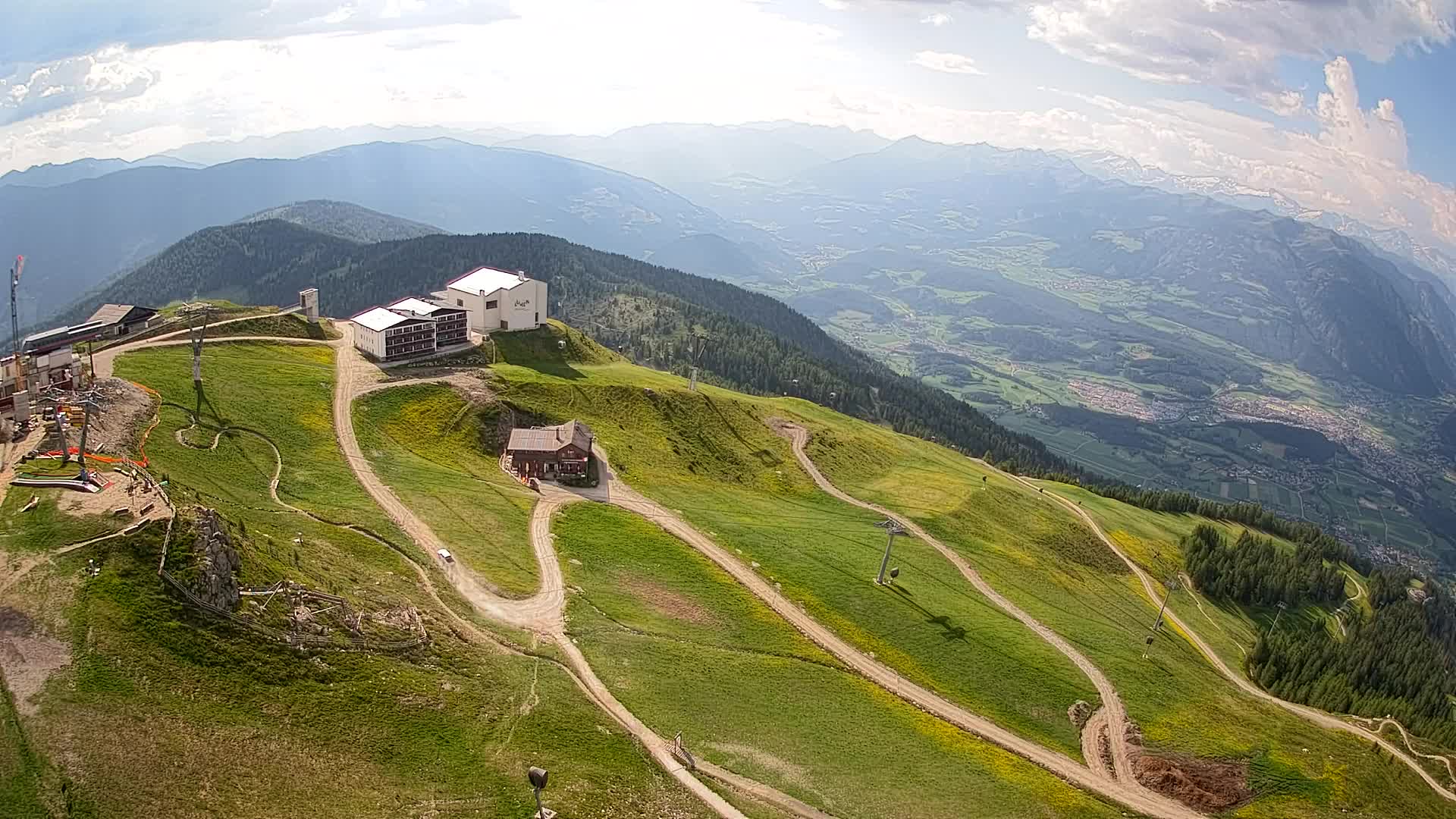 Kronplatz peak Ski resort | view to Bruneck
