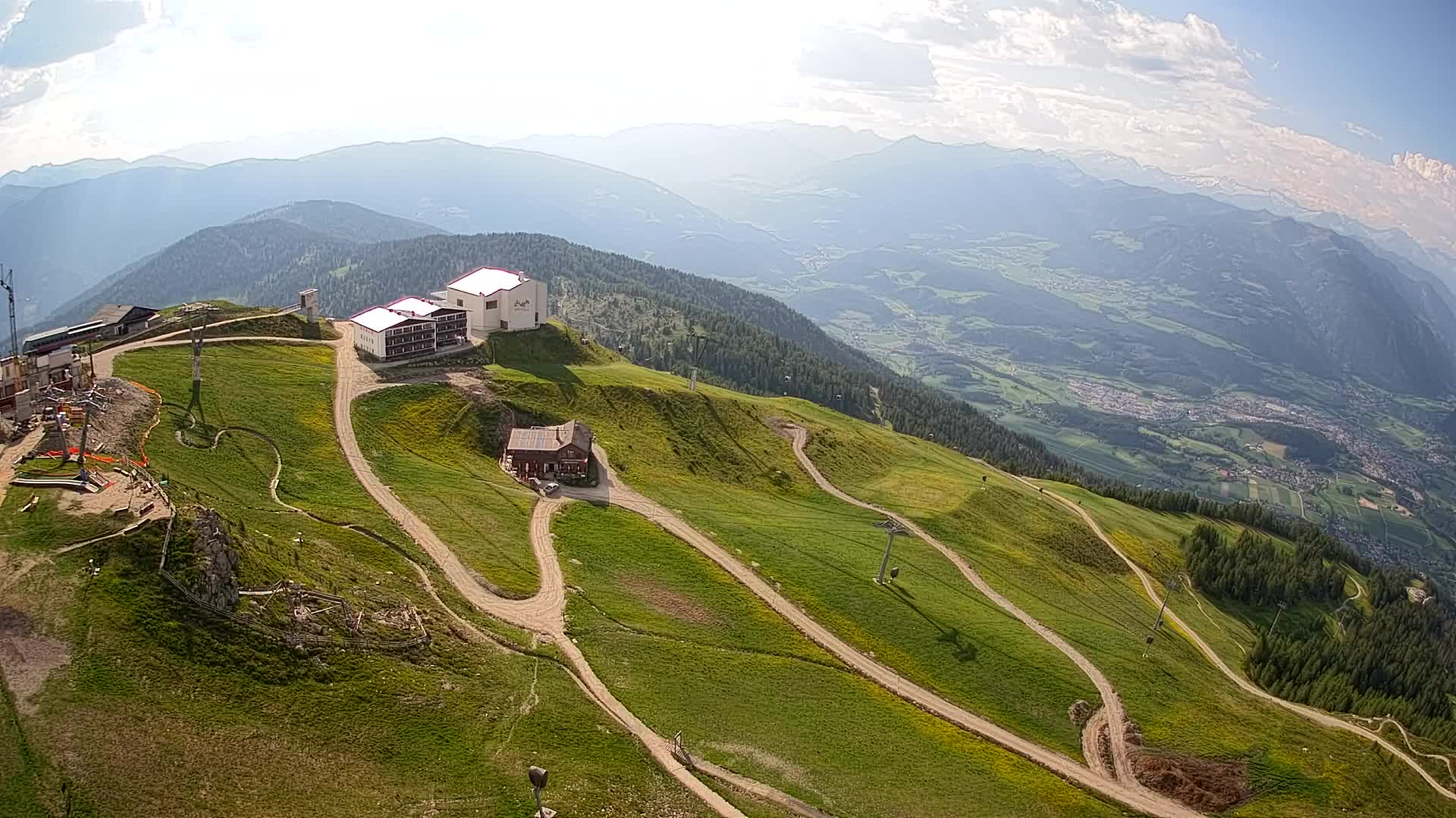 Smučišče Kronplatz – vrh | pogled na Bruneck