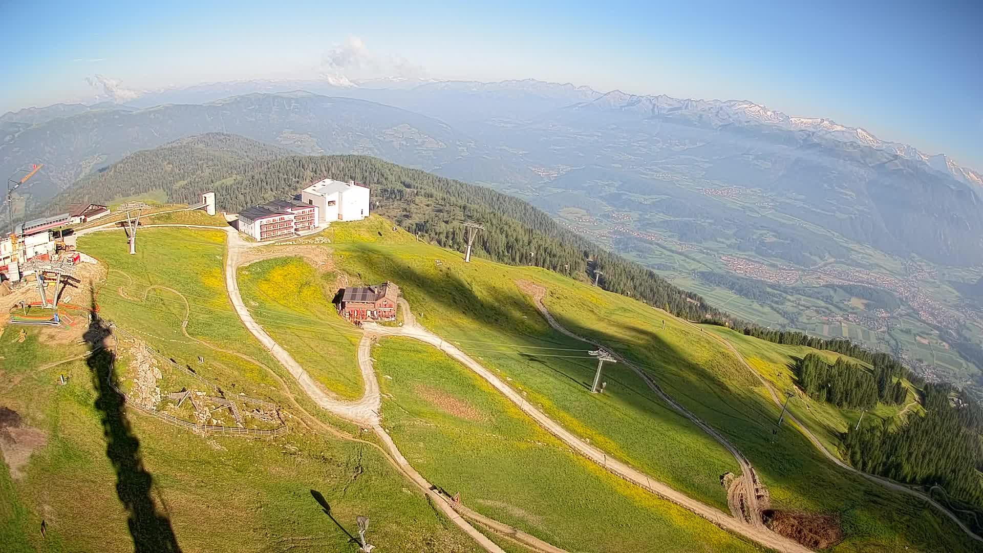 Kronplatz peak Ski resort | view to Bruneck