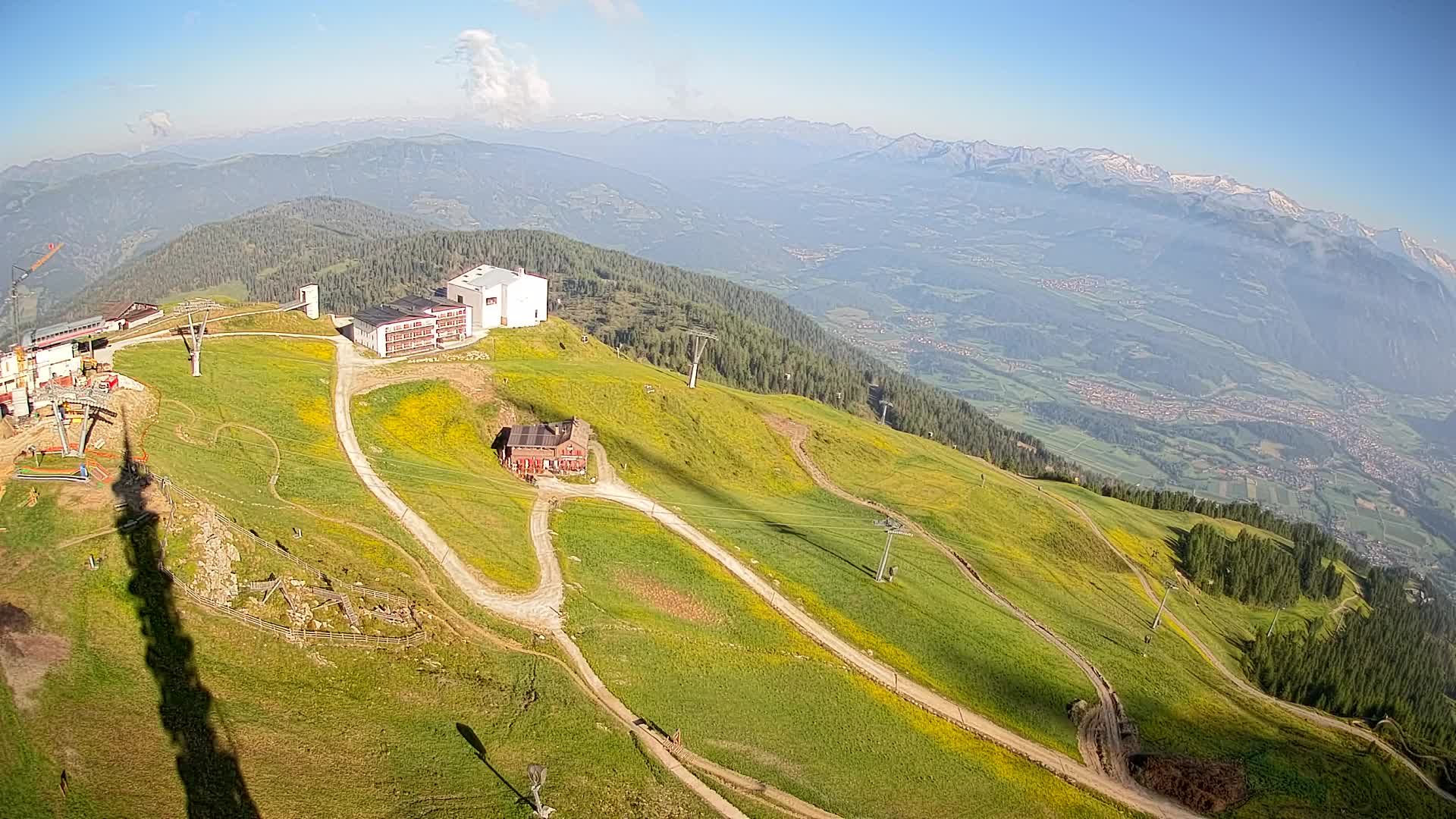 Kronplatz peak Ski resort | view to Bruneck