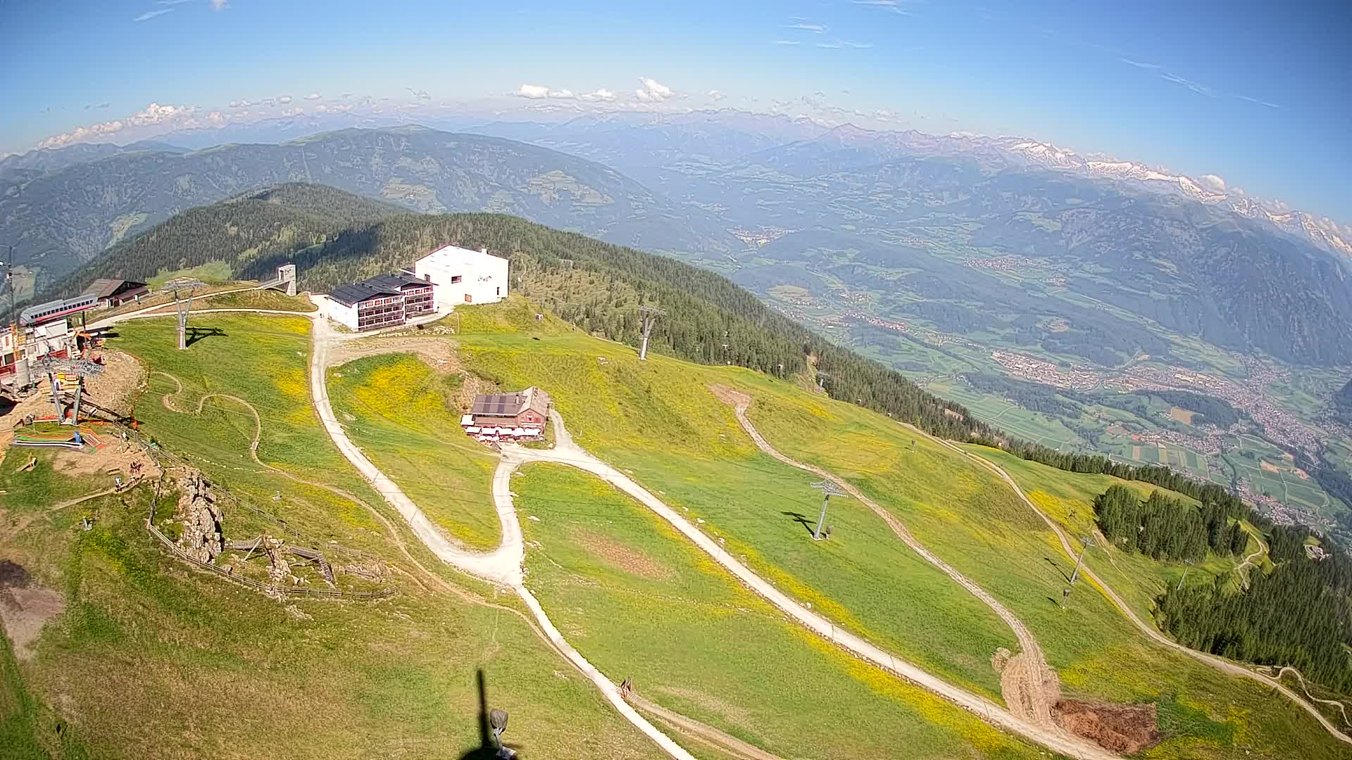 Stazione sciistica di Plan de Corones | vista su Brunico