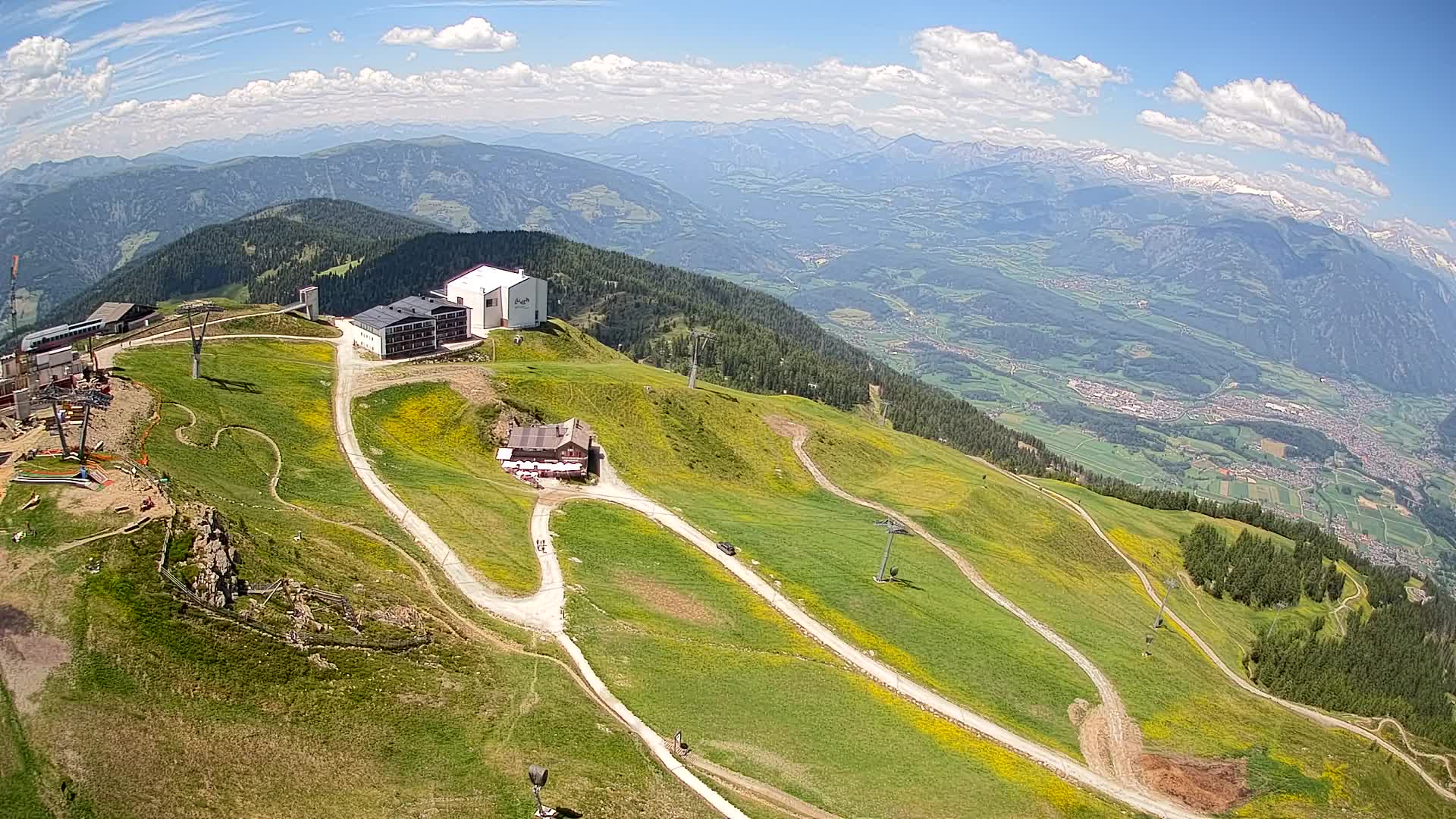 Stazione sciistica di Plan de Corones | vista su Brunico