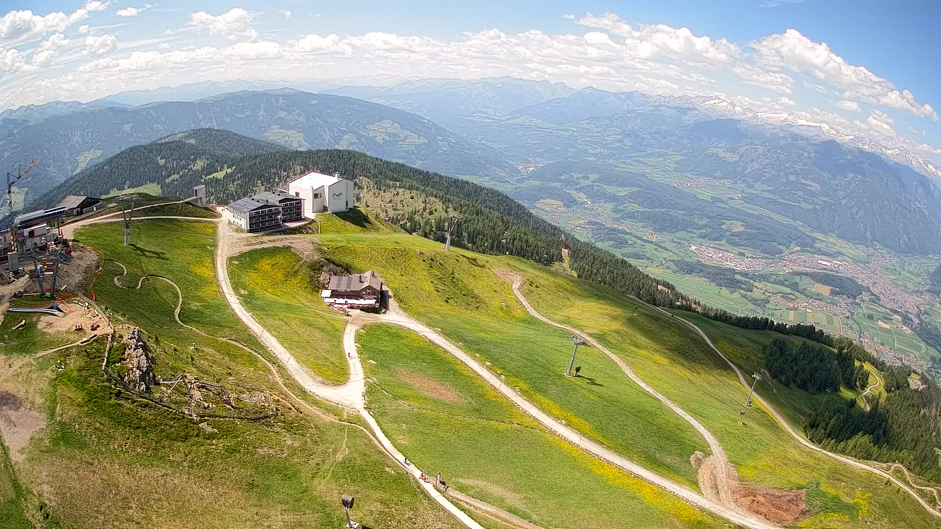 Kronplatz peak Ski resort | view to Bruneck