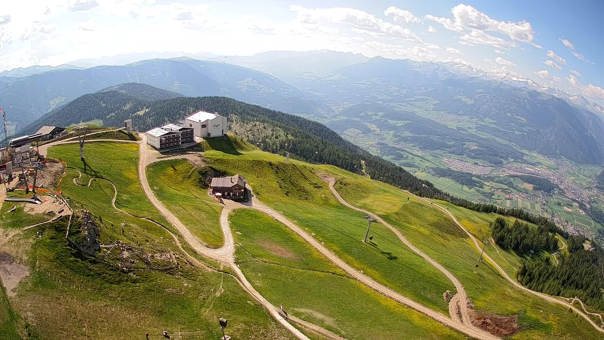 Stazione sciistica di Plan de Corones | vista su Brunico