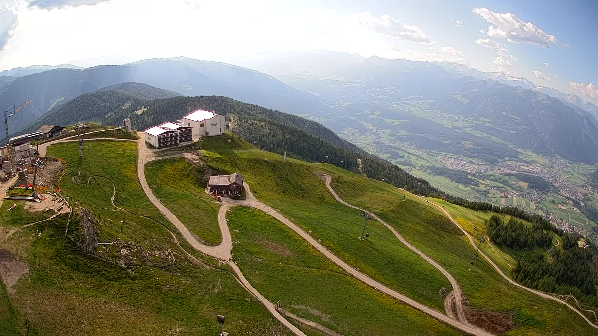 Kronplatz peak Ski resort | view to Bruneck