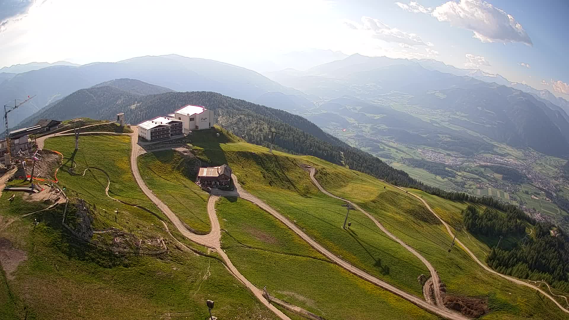 Skigebiet Kronplatz Gipfel | Blick auf Bruneck