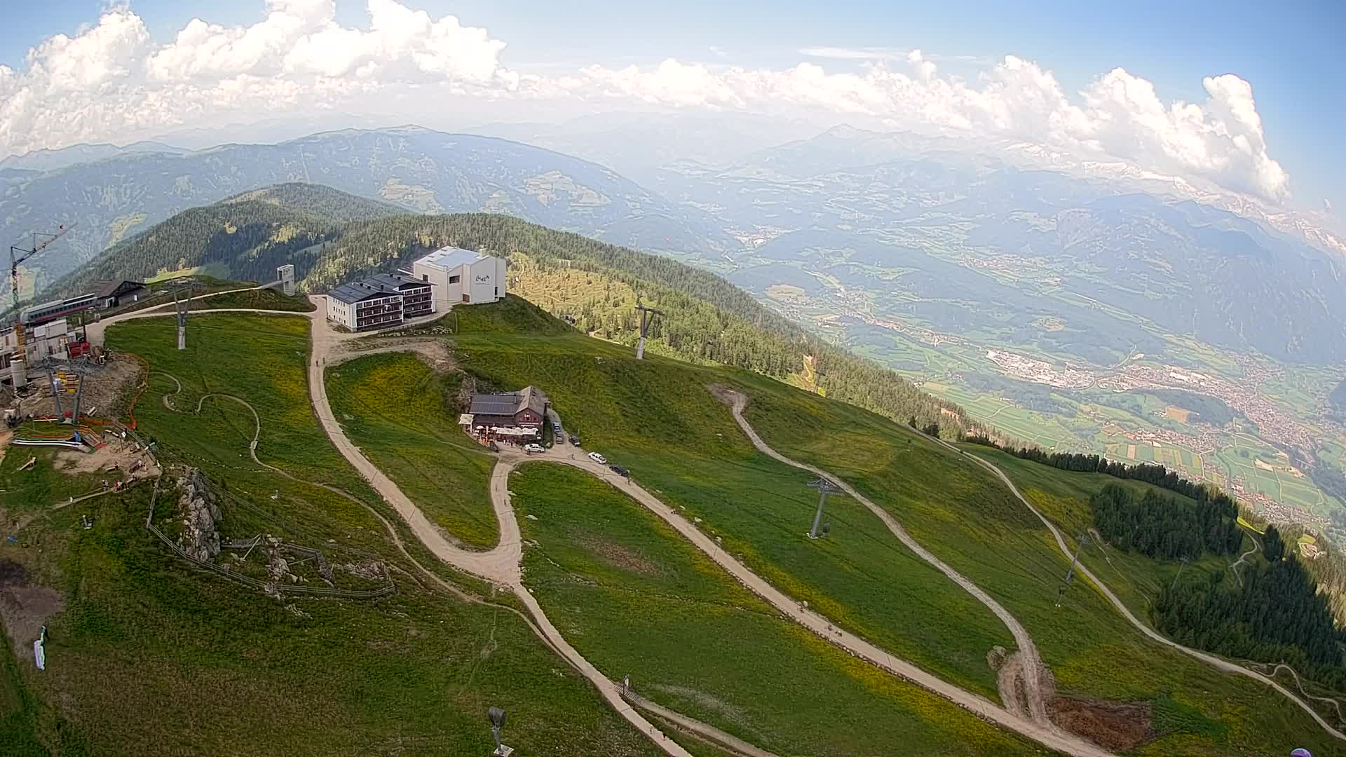 Kronplatz peak Ski resort | view to Bruneck