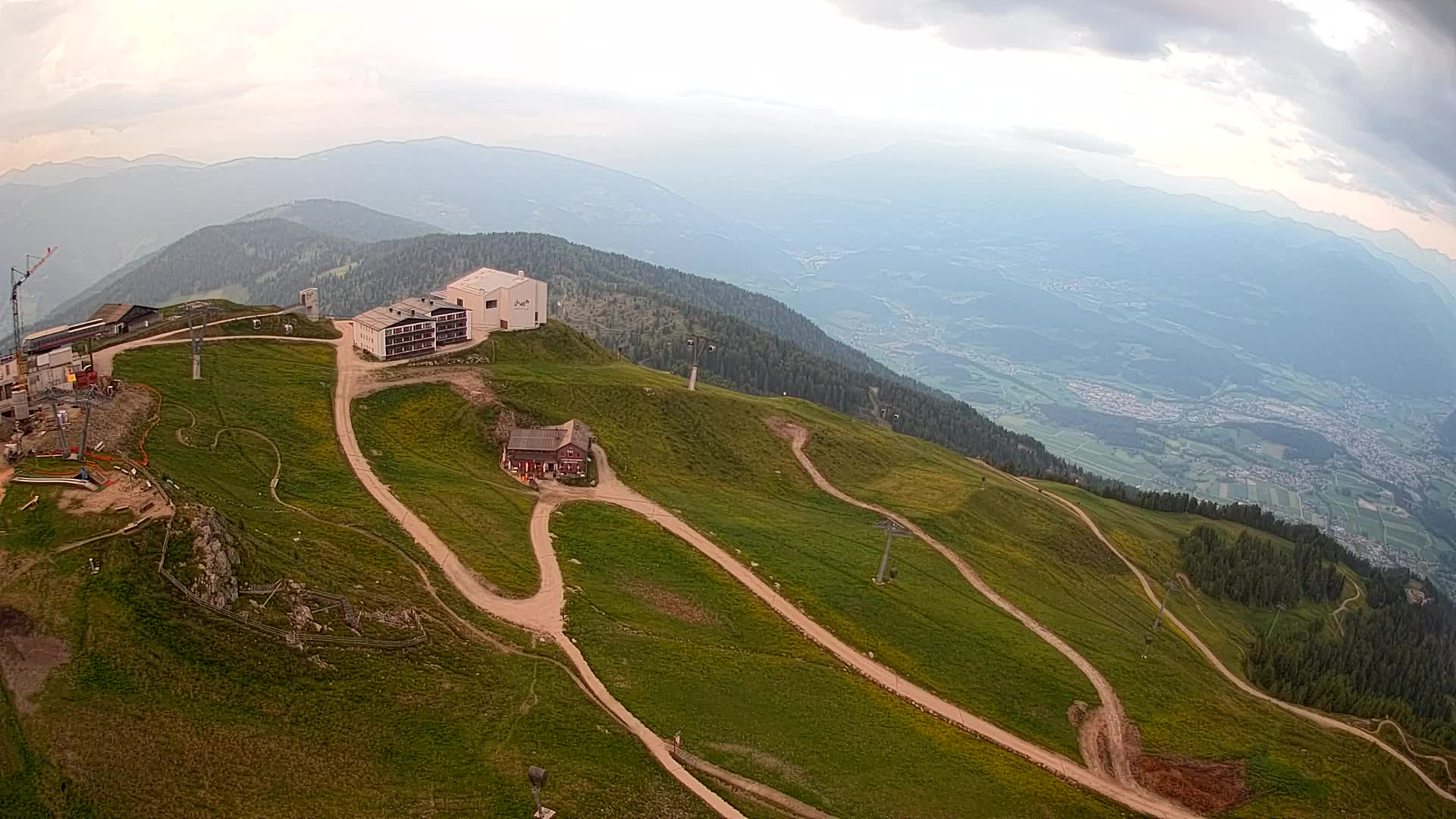 Kronplatz peak Ski resort | view to Bruneck