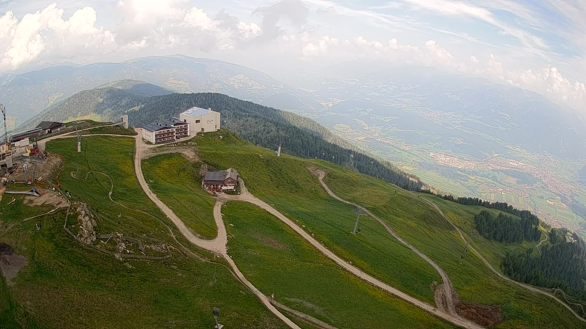 Kronplatz peak Ski resort | view to Bruneck