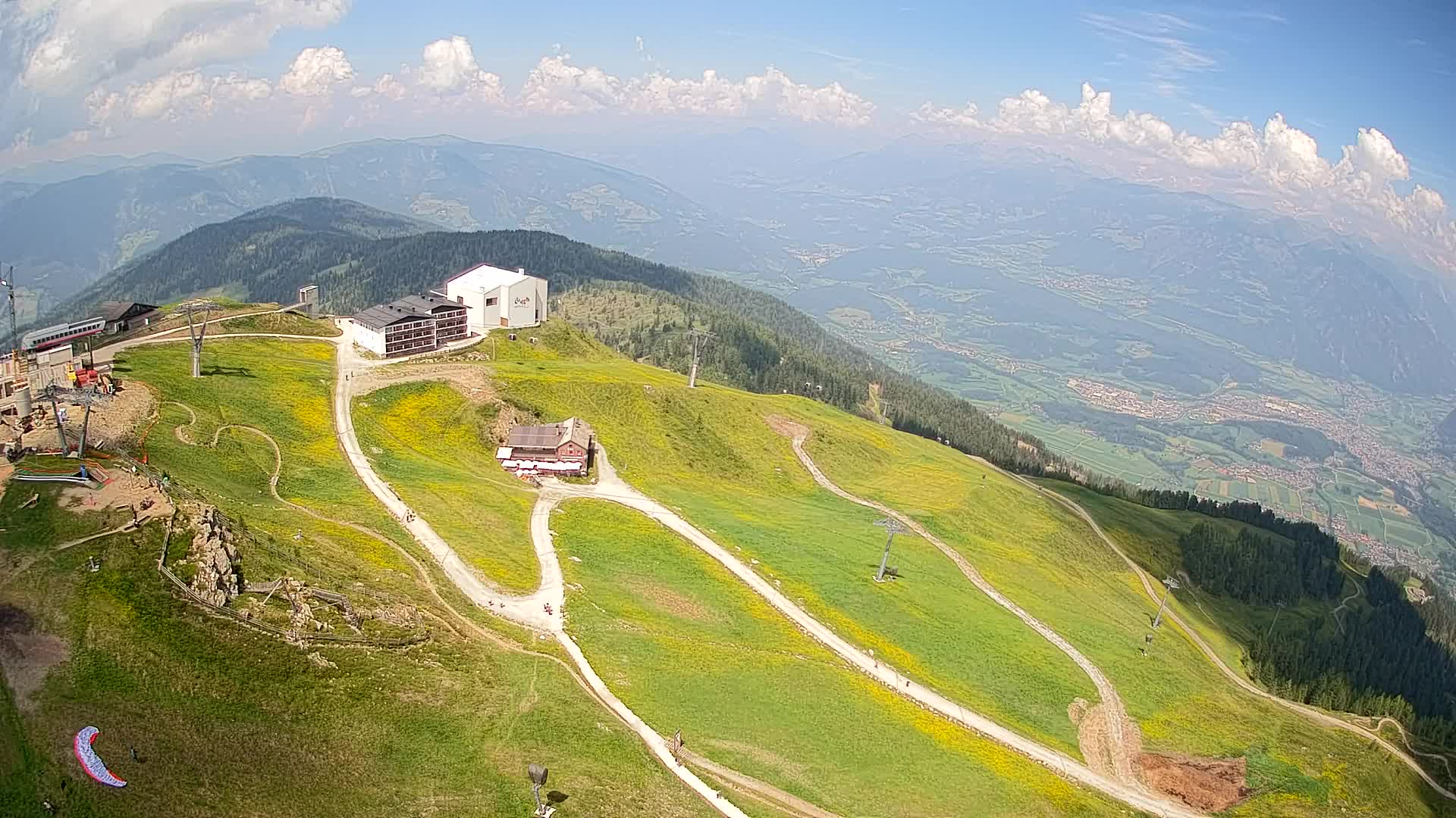 Station de ski Kronplatz sommet | vue sur Brunico
