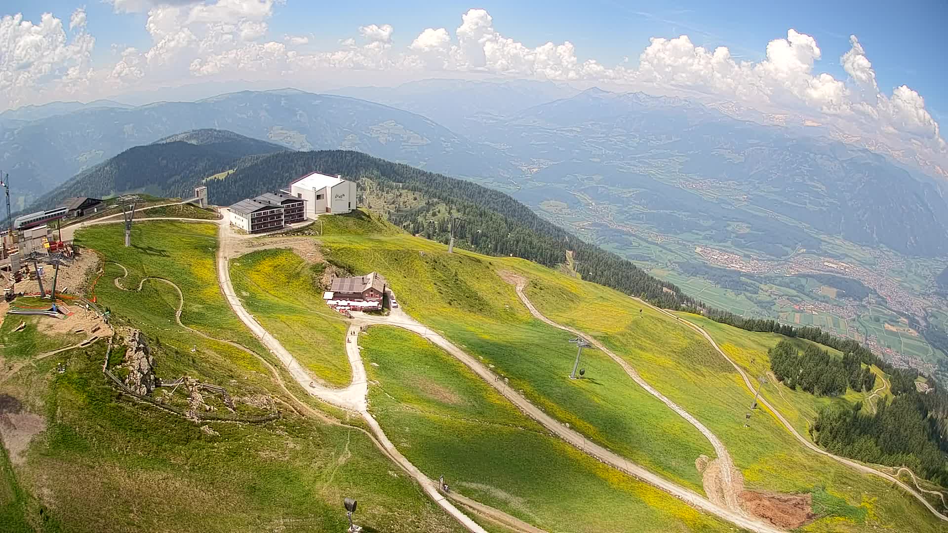 Kronplatz peak Ski resort | view to Bruneck