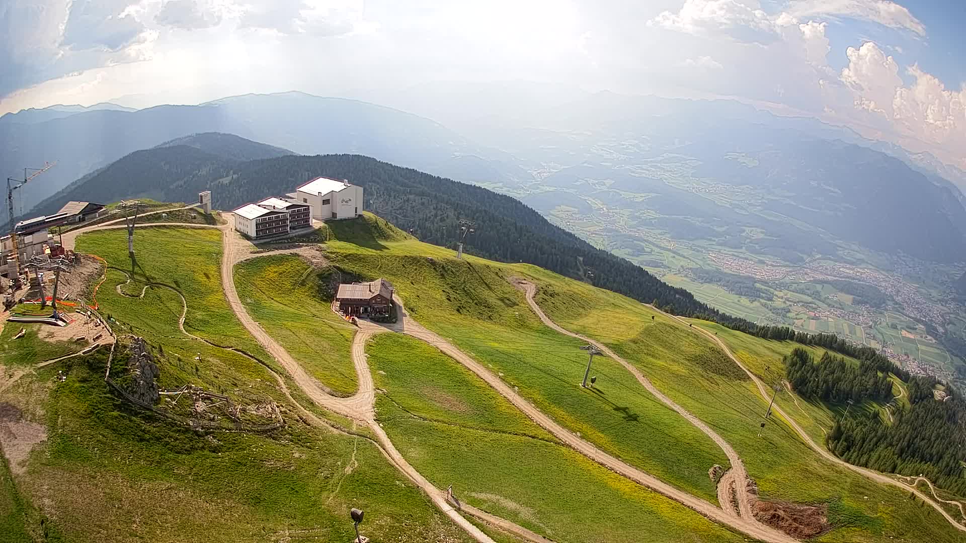 Stazione sciistica di Plan de Corones | vista su Brunico