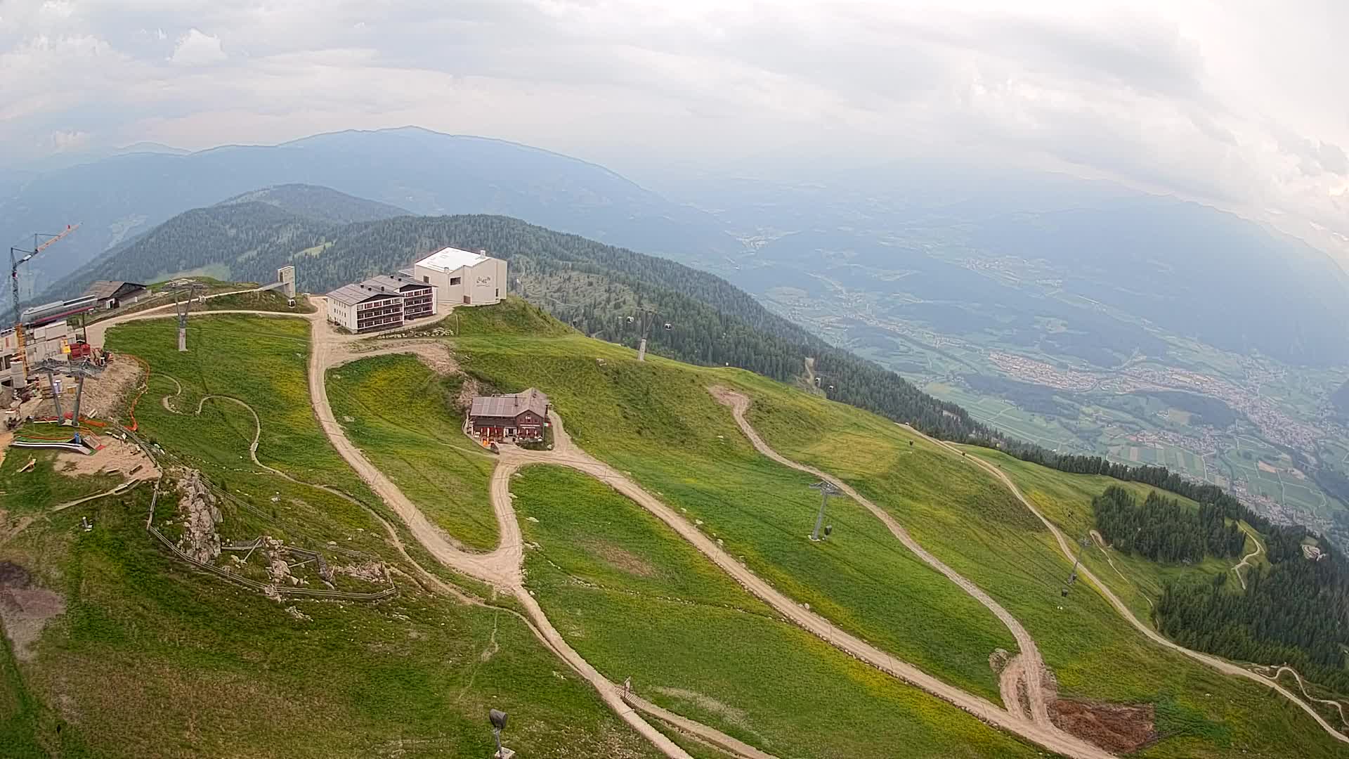 Kronplatz peak Ski resort | view to Bruneck
