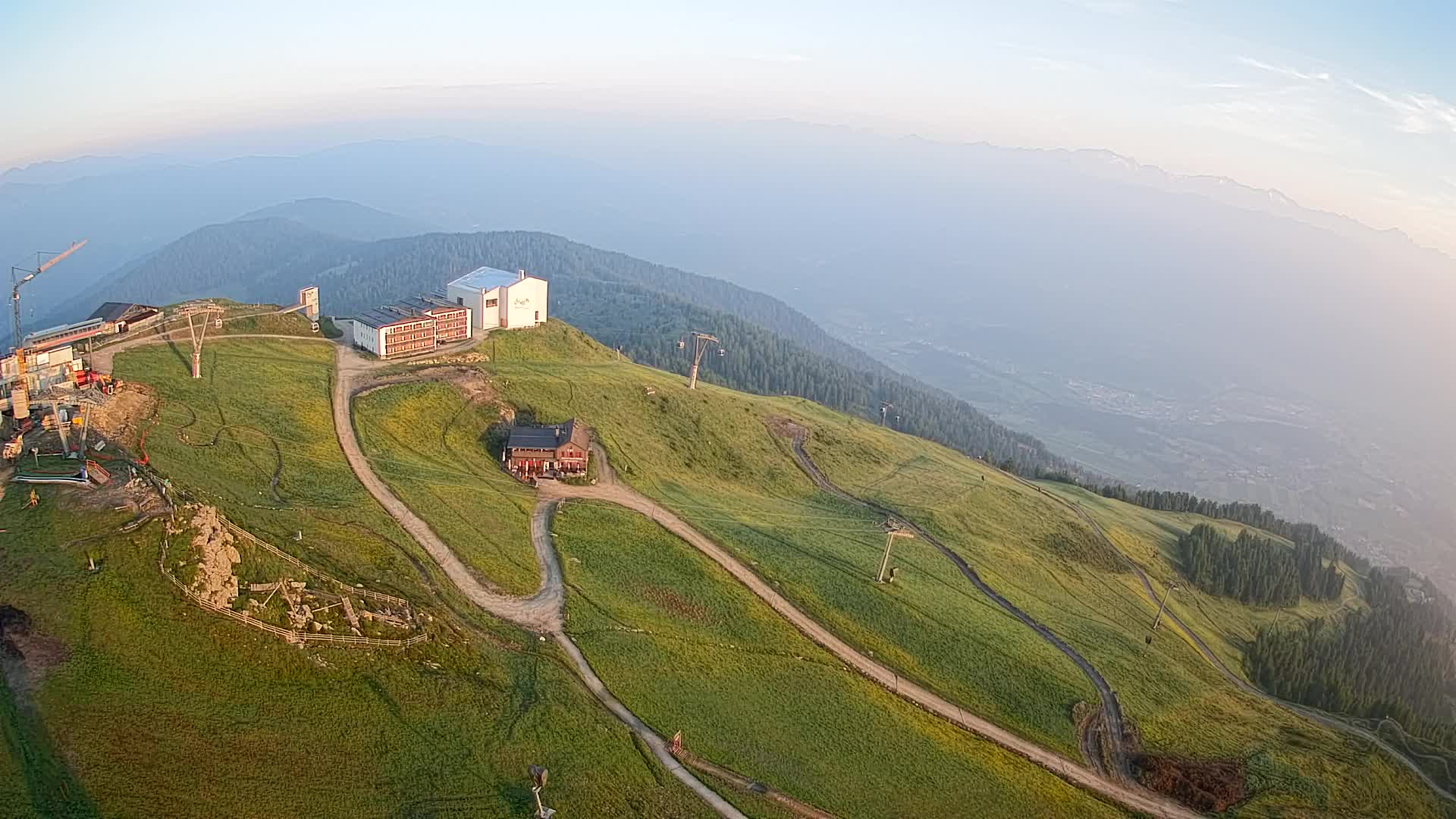Kronplatz peak Ski resort | view to Bruneck
