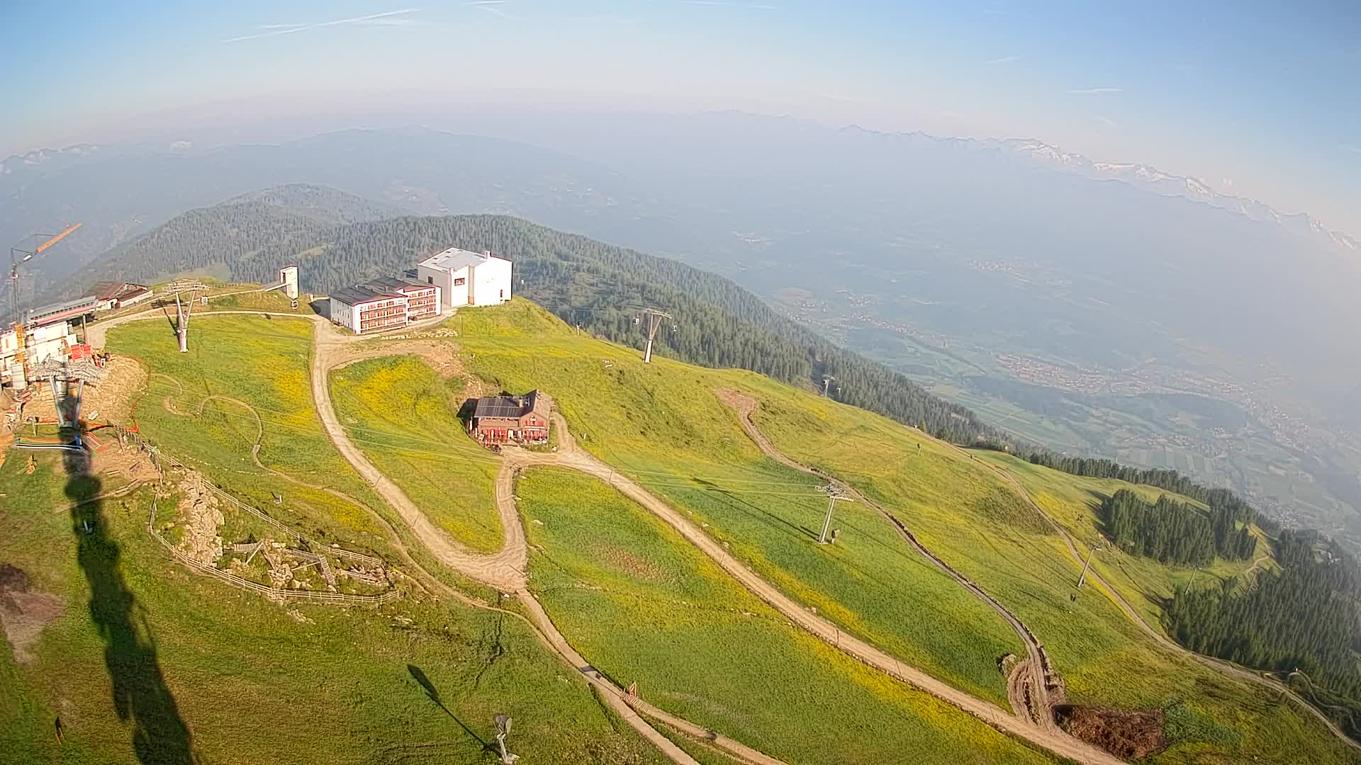 Skigebiet Kronplatz Gipfel | Blick auf Bruneck