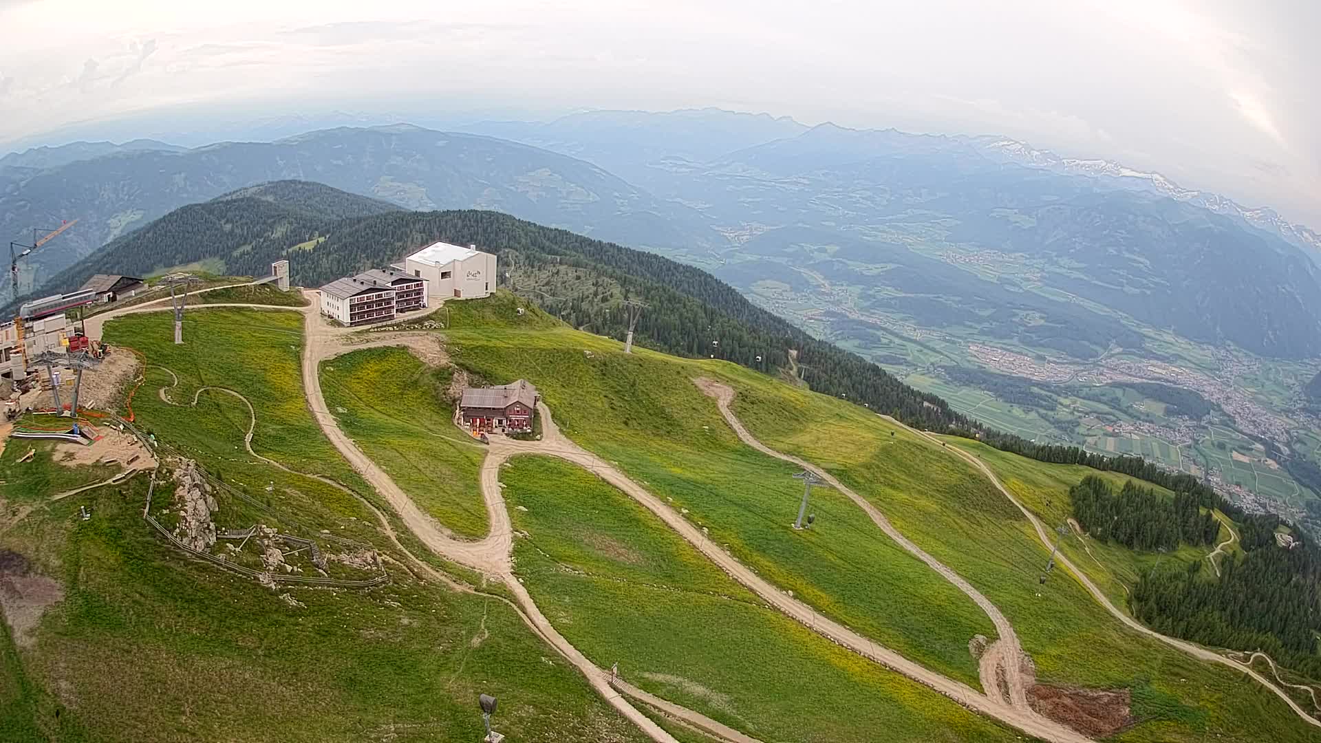 Kronplatz peak Ski resort | view to Bruneck